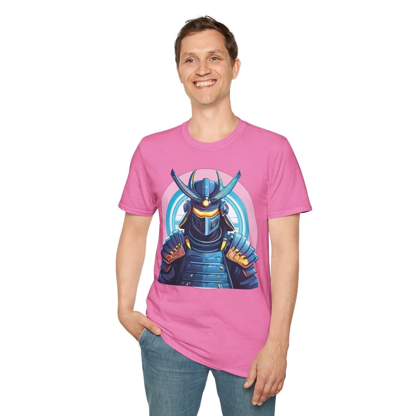 Samurai Shirt Unisex Gildan Softstyle 64000 Tee 100 Percent Ring Spun Cotton Breathable Lightweight
