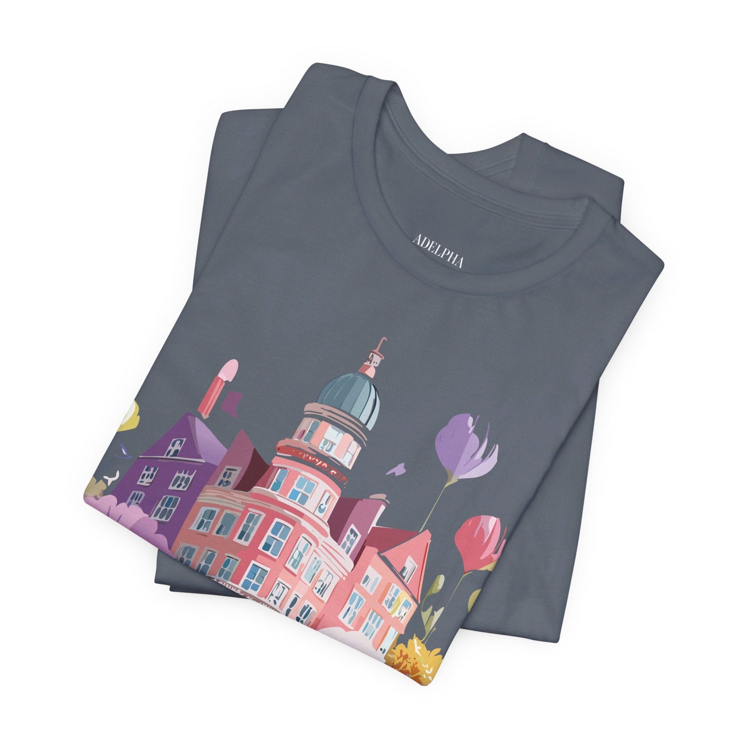 Amsterdam Tourist Shirt Unisex Graphic Tee With Vintage Adelpha Artwork For Everyday Wear