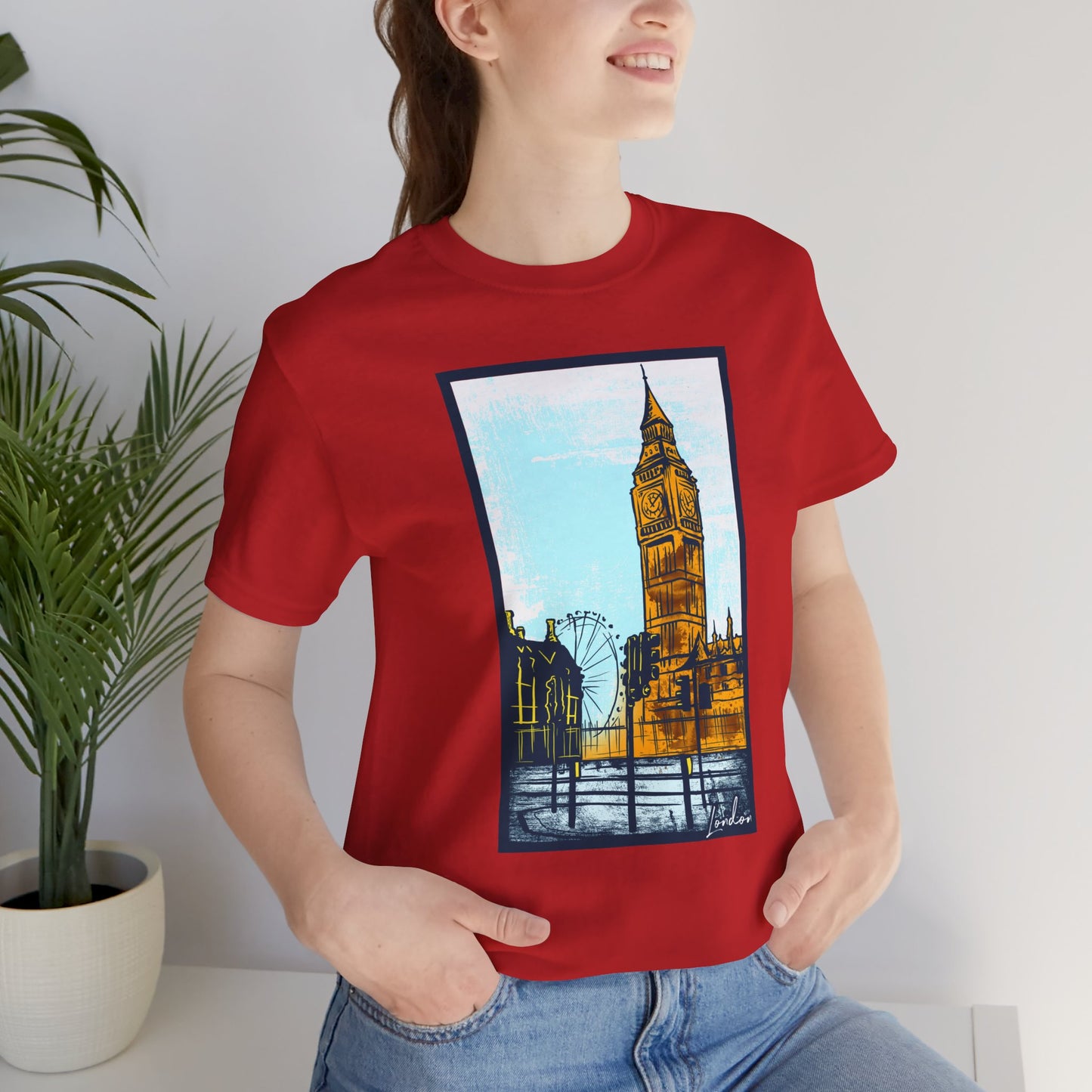 Retro Poster London Graphic Design Tee, London Shirt, Vintage Tees, Art Design T-Shirt, Graphic Tee, Retro Art Shirts