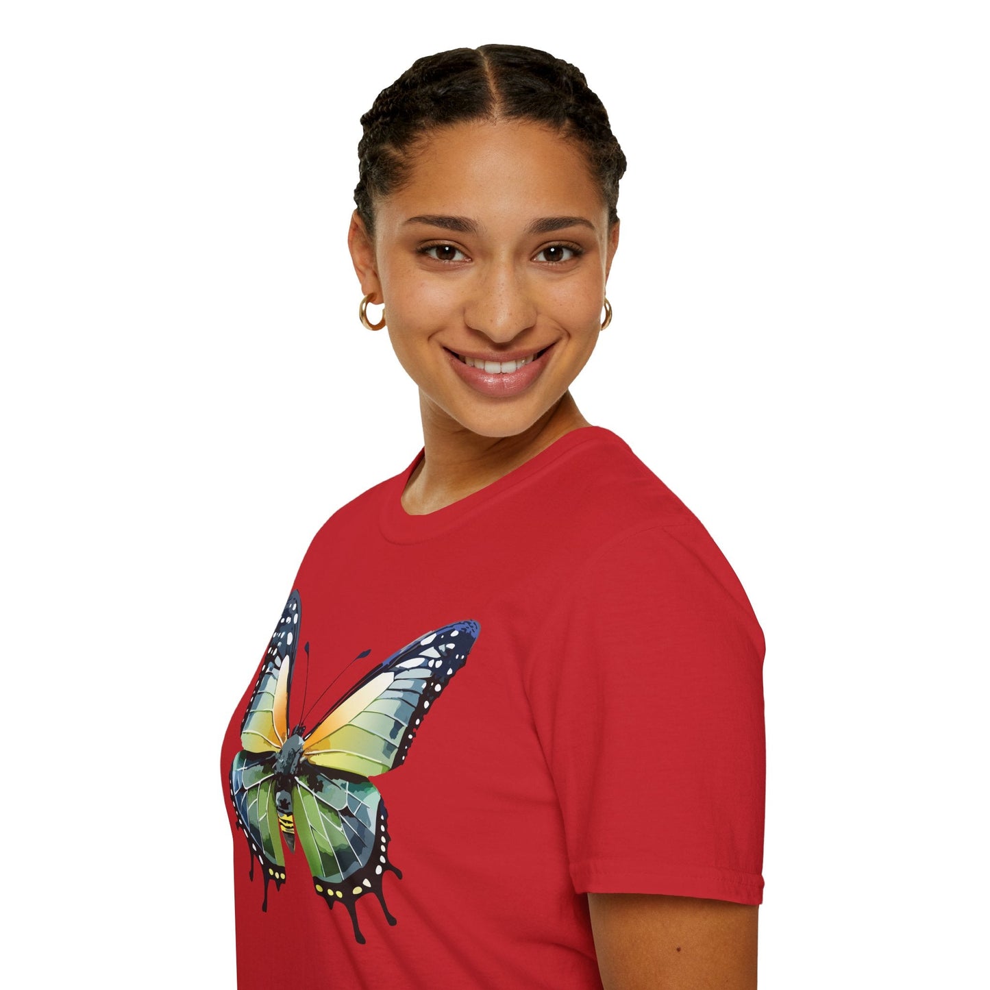 Butterfly Shirt Unisex Softstyle Gildan 64000 Monarch Butterfly Graphic Tee For Men And Women