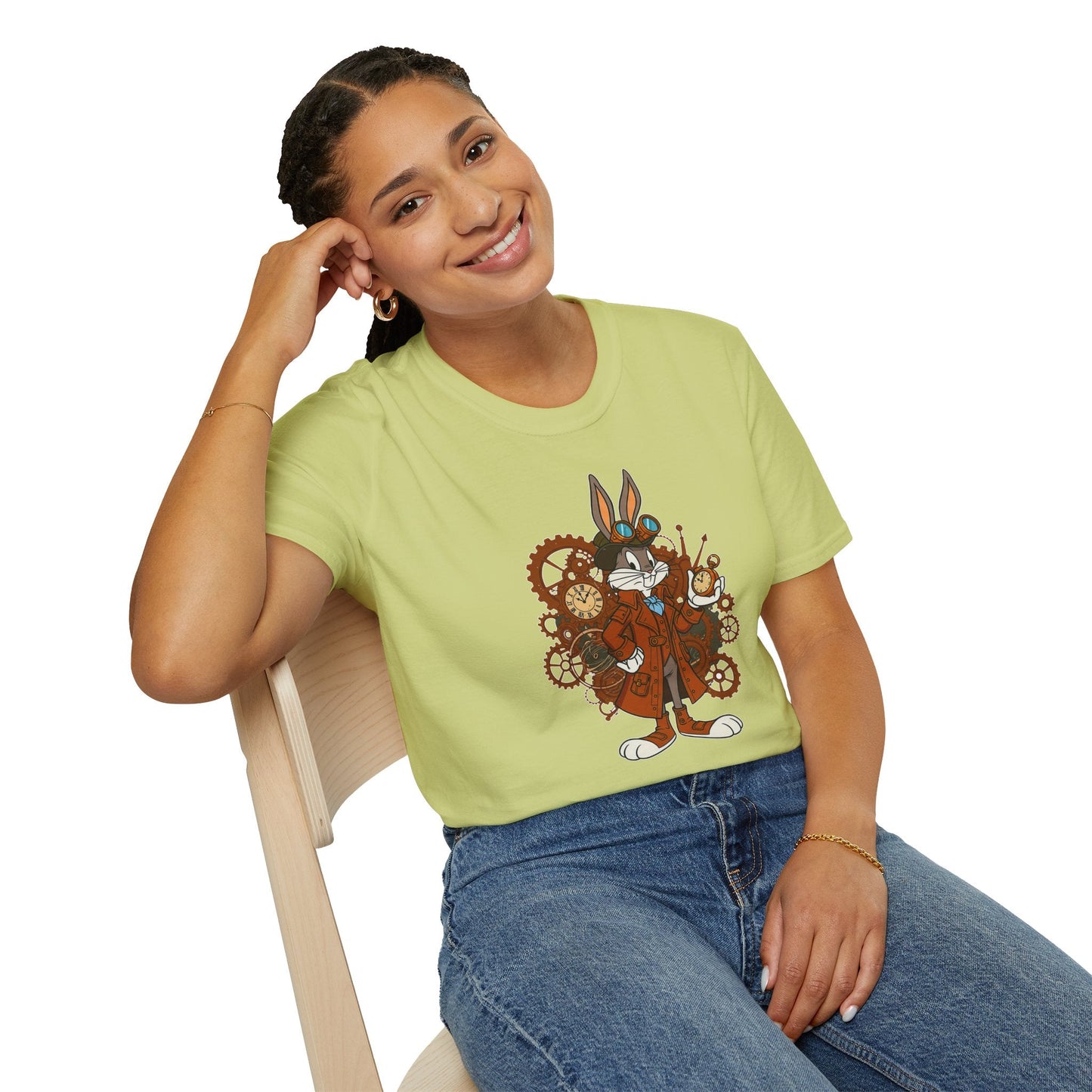Bugs Bunny Shirt Unisex T Shirt Cartoon Tee 100 Percent Cotton Gildan Softstyle Graphic Tee