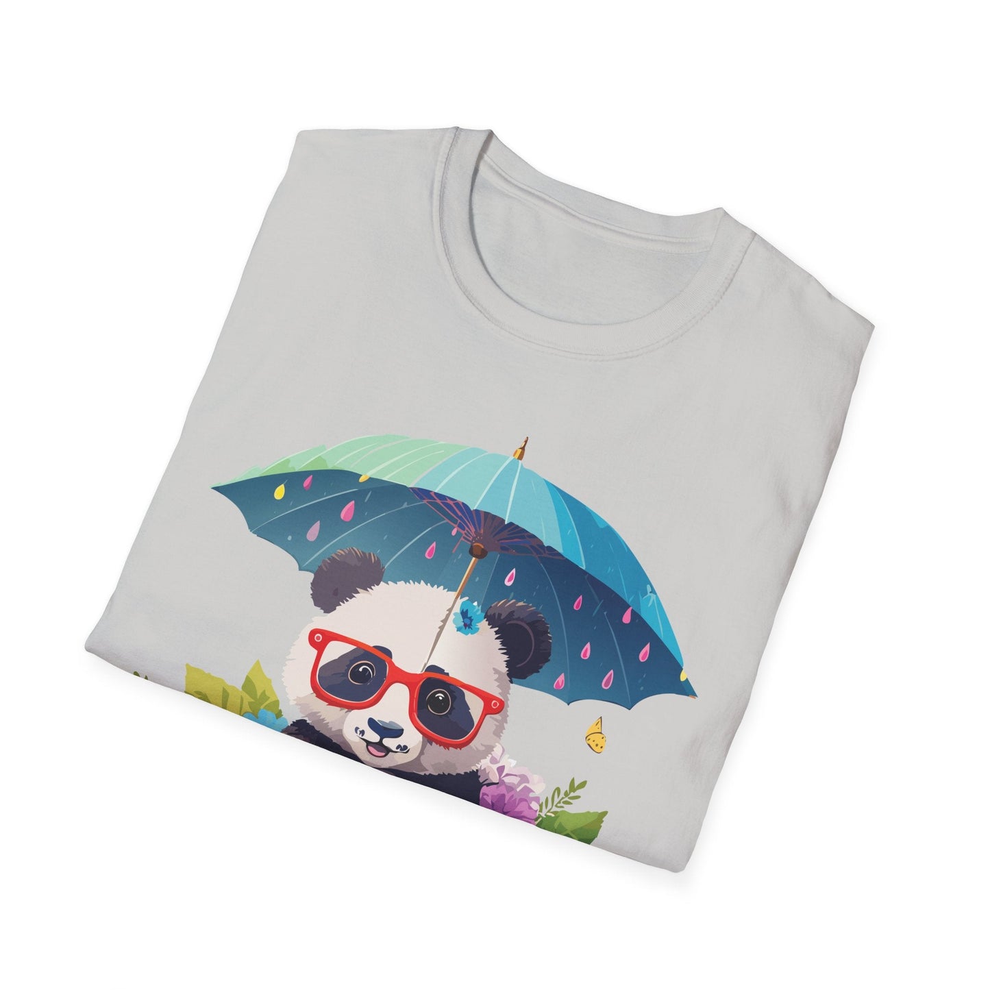 Panda Shirt Unisex Tee 100 Percent Ring Spun Cotton Softstyle Gildan 64000 Animal Print