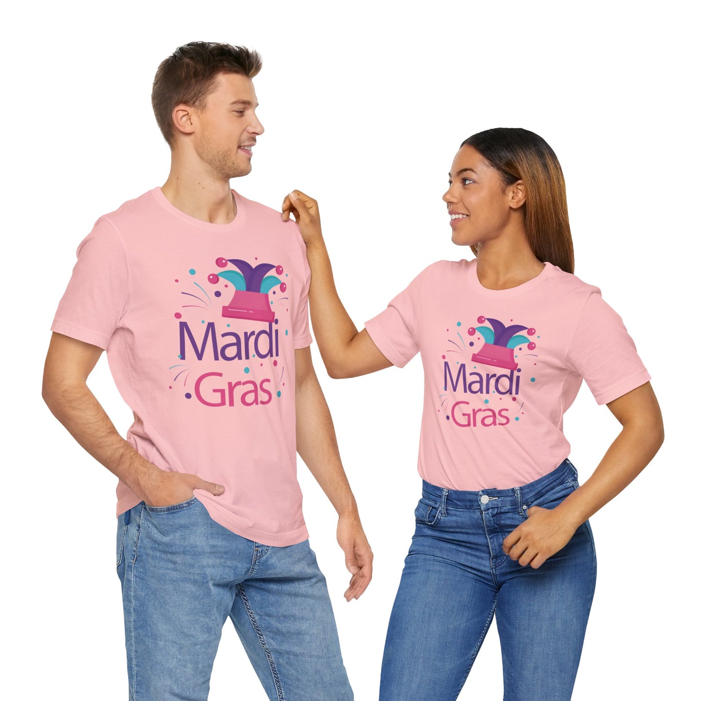 Tee-shirt en coton unisexe pour Mardi Gras