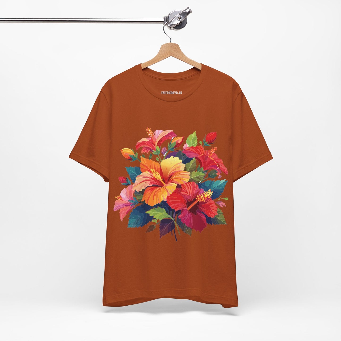 Vintage Floral Graphic Unisex Cotton Tee 34