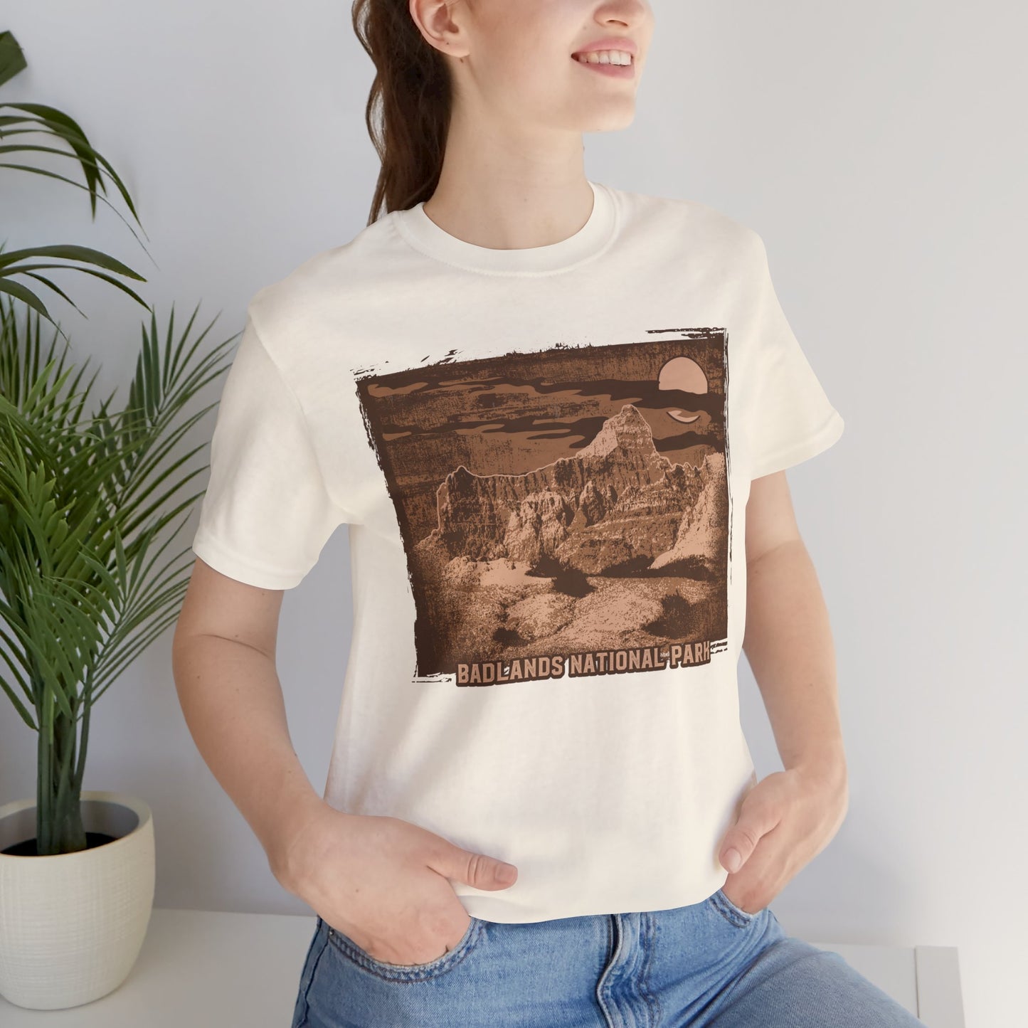 Badlands Retro Poster Graphic Design Tee, Badlands Shirt, Vintage Tees, Art Design T-Shirt, Graphic Tee, Retro Art Shirts