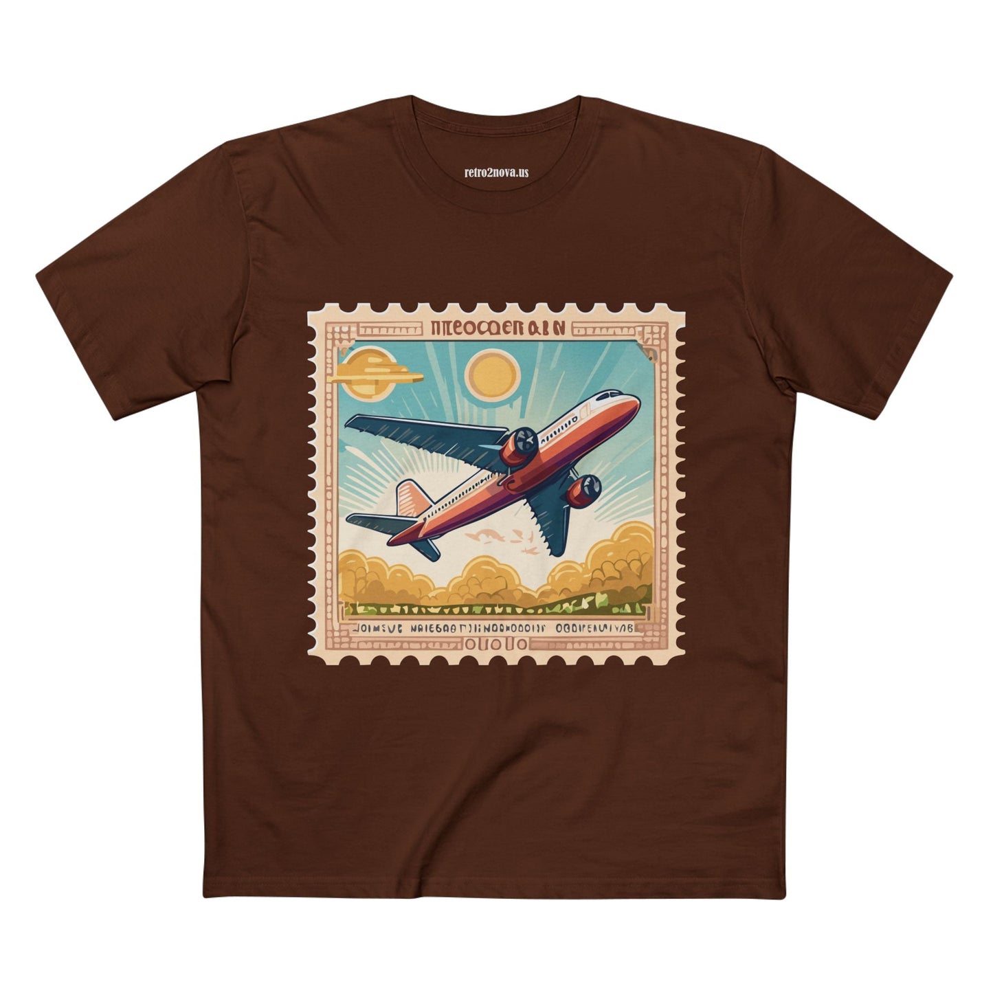 Stamp Shirt Postage Stamp Tee PS5 Unisex Premium Cotton Art Tee By Retro2Nova Pro