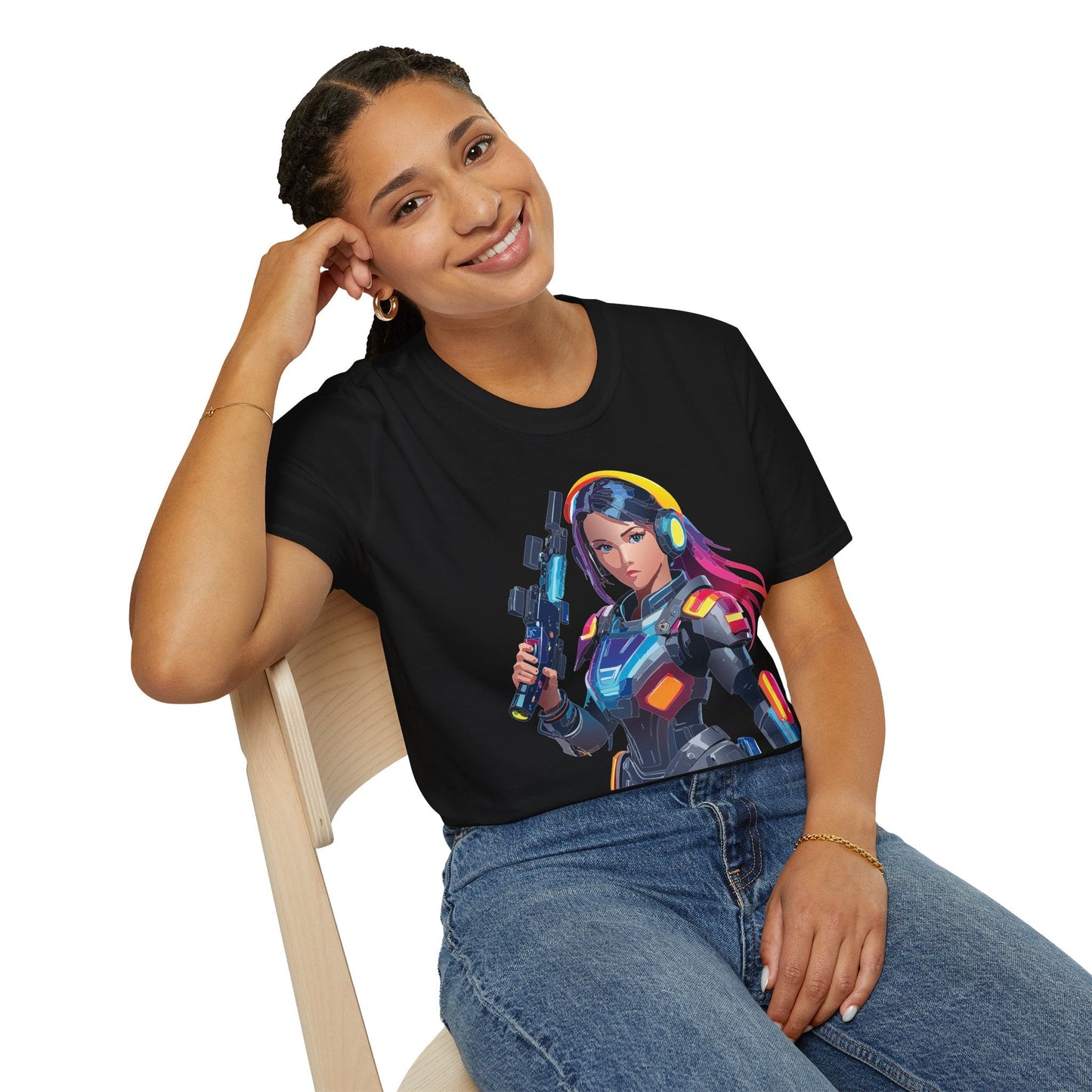 Robocop T Shirt Unisex Softstyle 64000 Graphic Tee With Robocop Art Design Premium