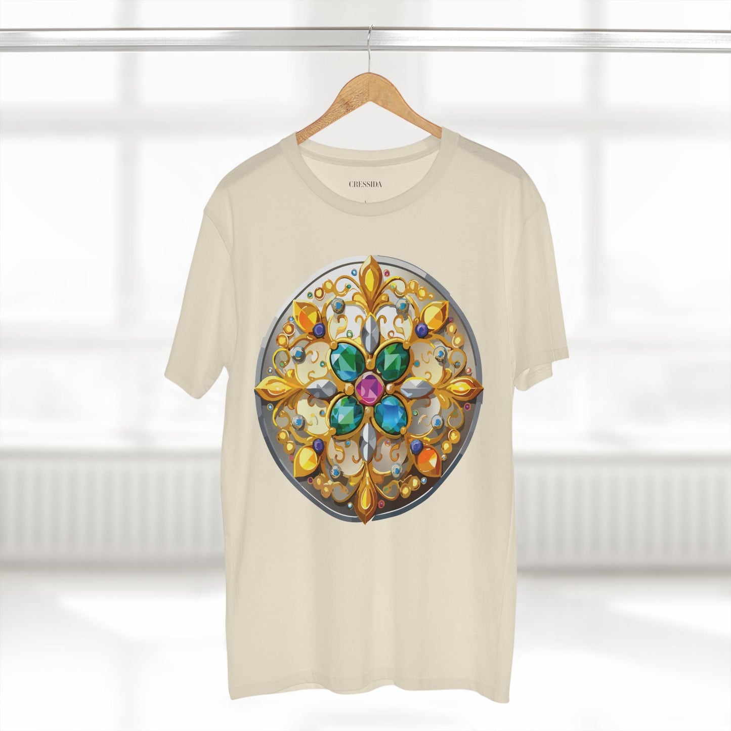 Medallion Graphic T-Shirt Unisex 100 Cotton With Gold Art Design Medal Tee 7