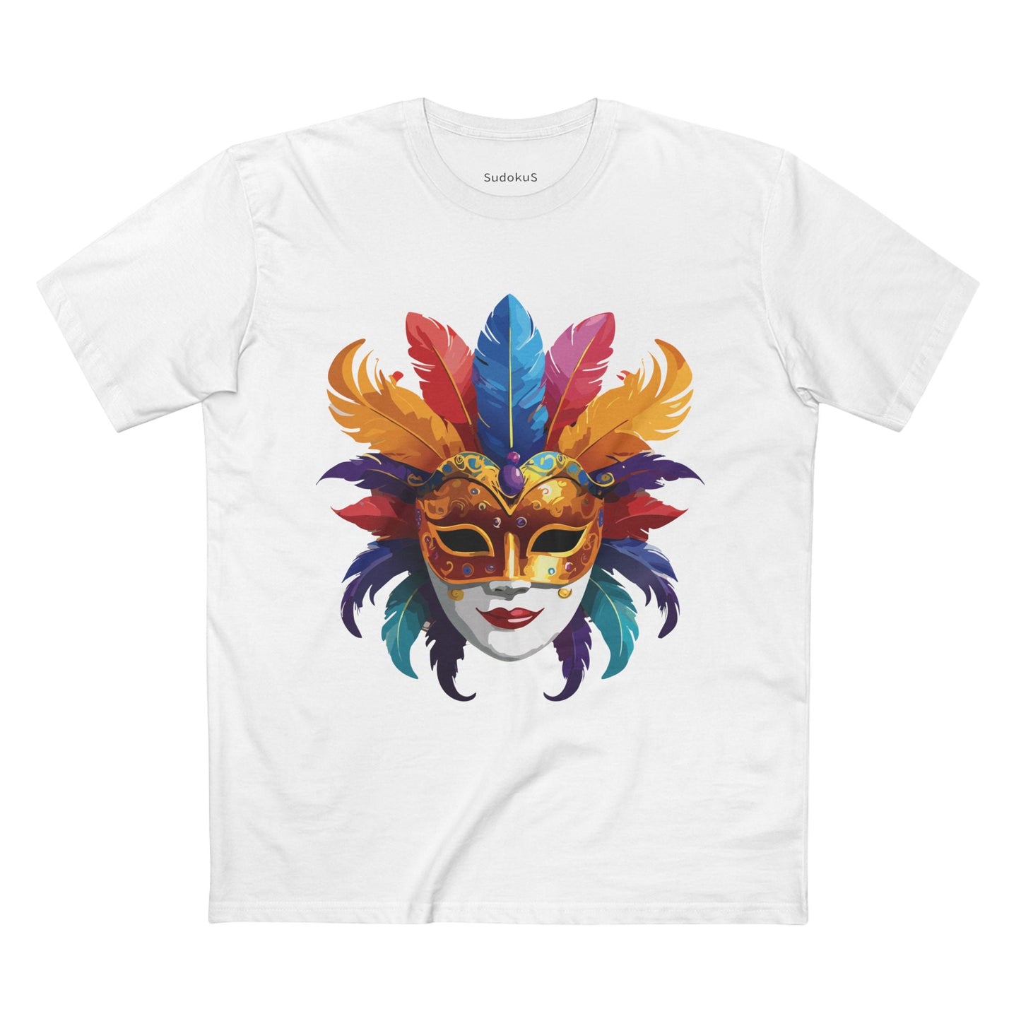 Mask Graphic Unisex 100 Cotton Staple Tee 12