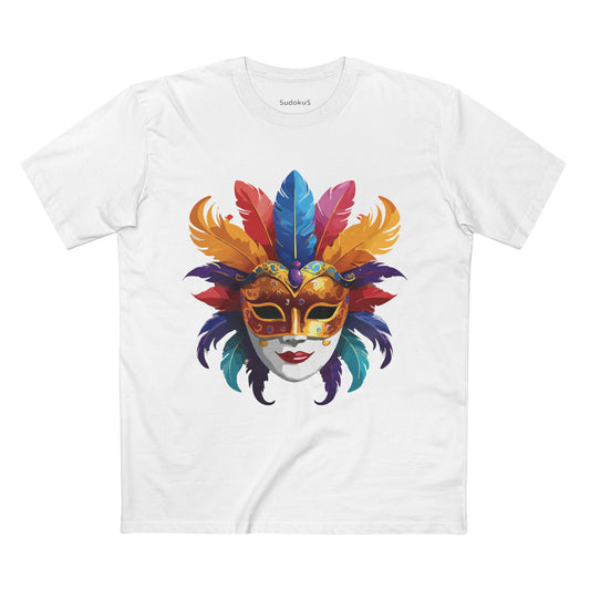 Mask Graphic Unisex 100 Cotton Staple Tee 12