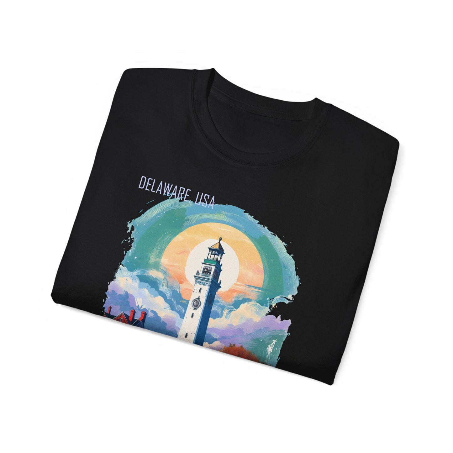 Delaware Graphic Unisex Cotton T‑Shirt 1