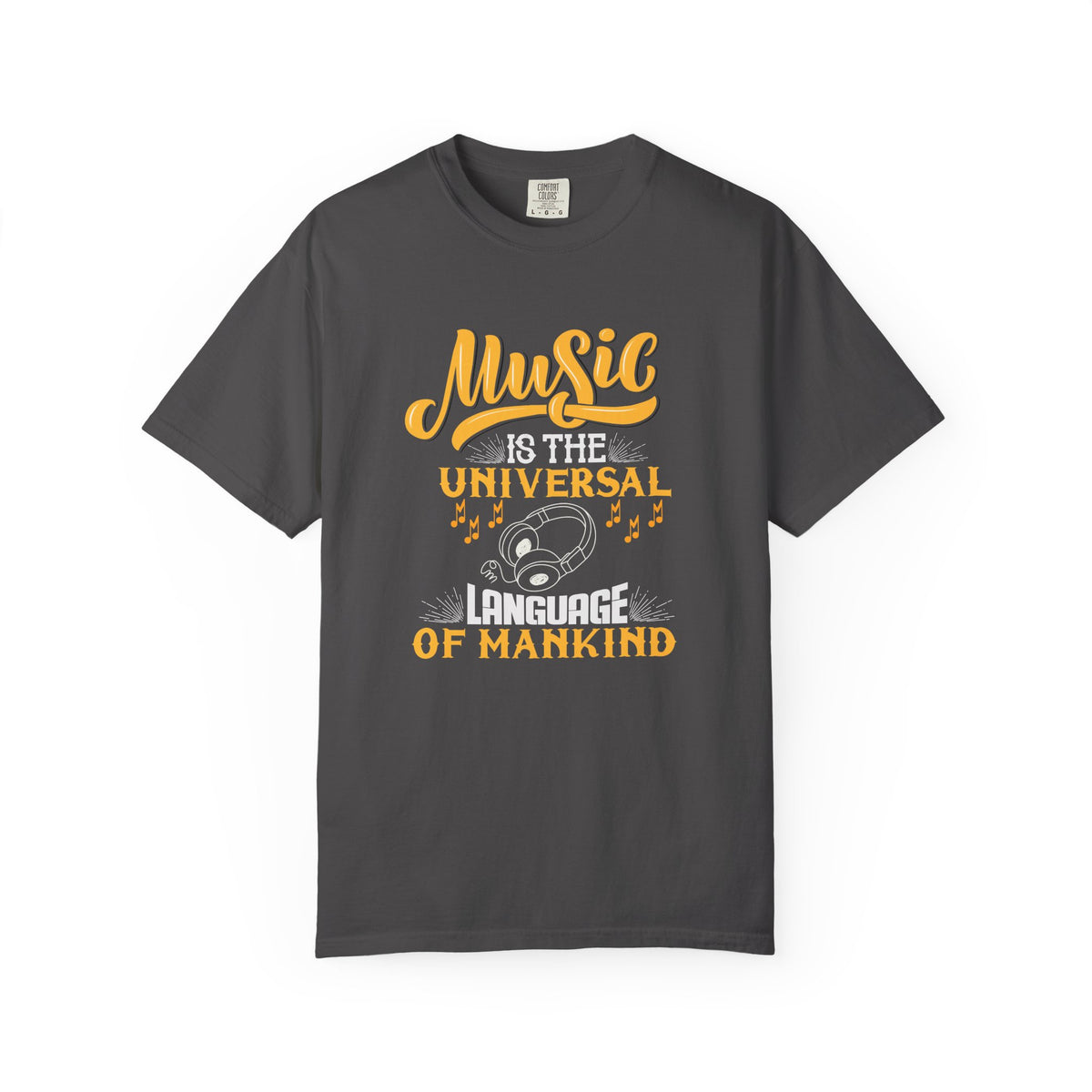 Music Is the Universal Language of Mankind T-shirt Music Quote Unisex Cotton Tee 063
