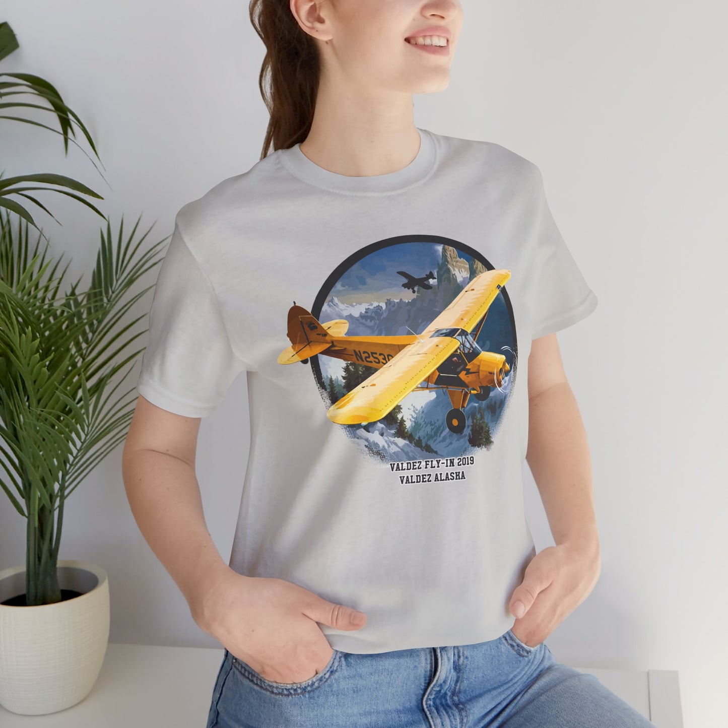 Retro Plane Graphic Design Tee, Plane Shirt, Vintage Tees, Art Design T-Shirt, Graphic Tee, Retro Art Shirts