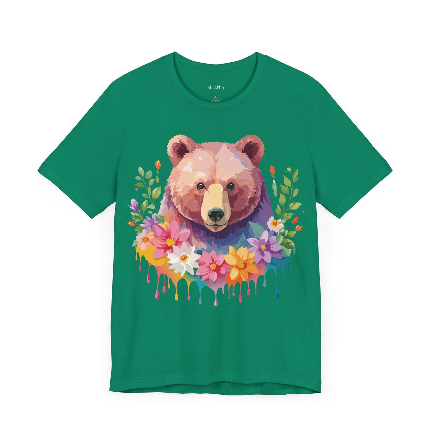 Bear Graphic T Shirt By Adelpha Unisex Short Sleeve Art Design Tee