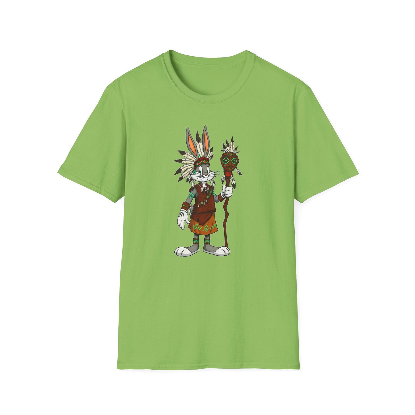 Bugs Bunny T Shirt Unisex Cartoon Character Design Gildan Softstyle 64000 Tee All Sizes