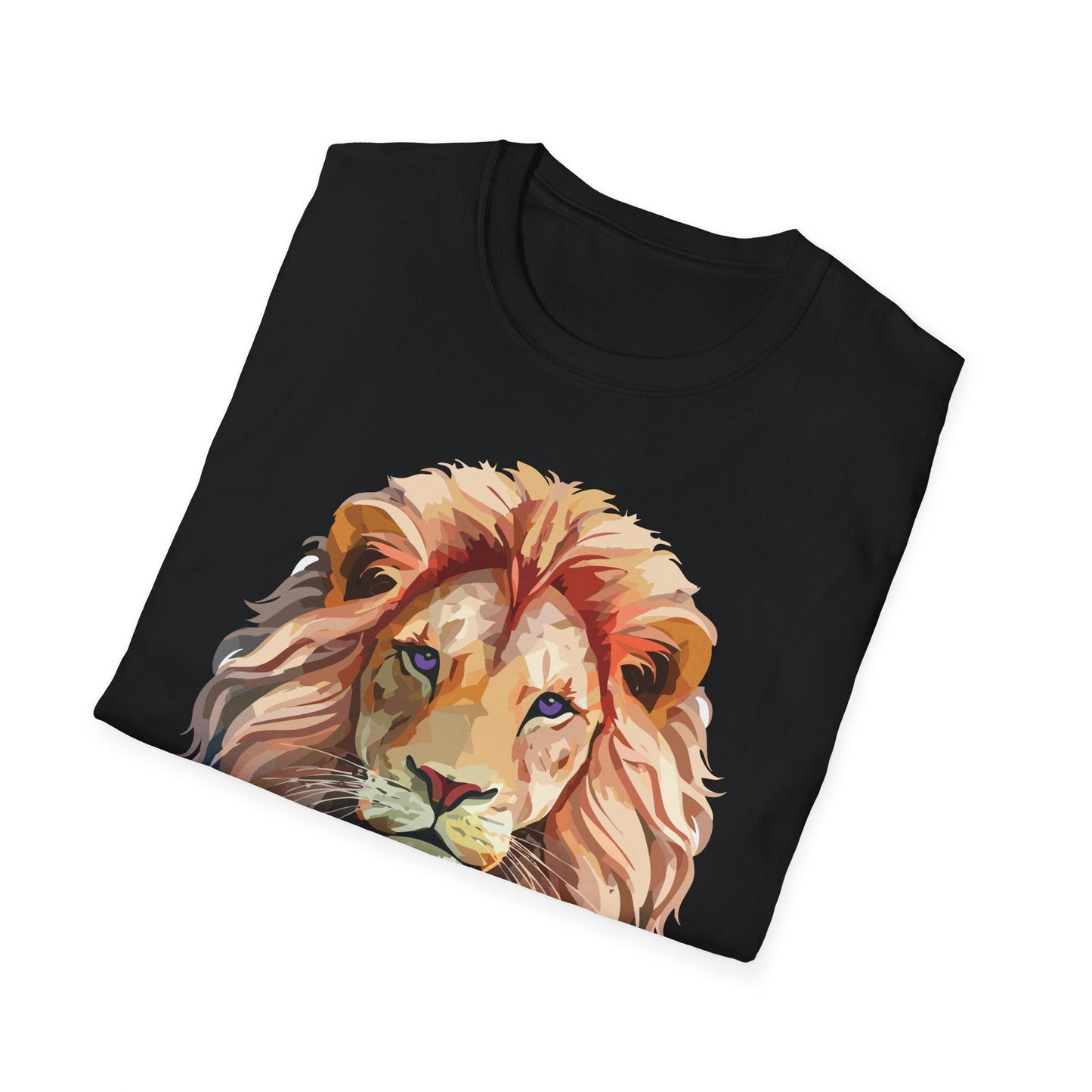 Lion Shirt Unisex Animal Tee Ring Spun Cotton Softstyle Tee Gildan