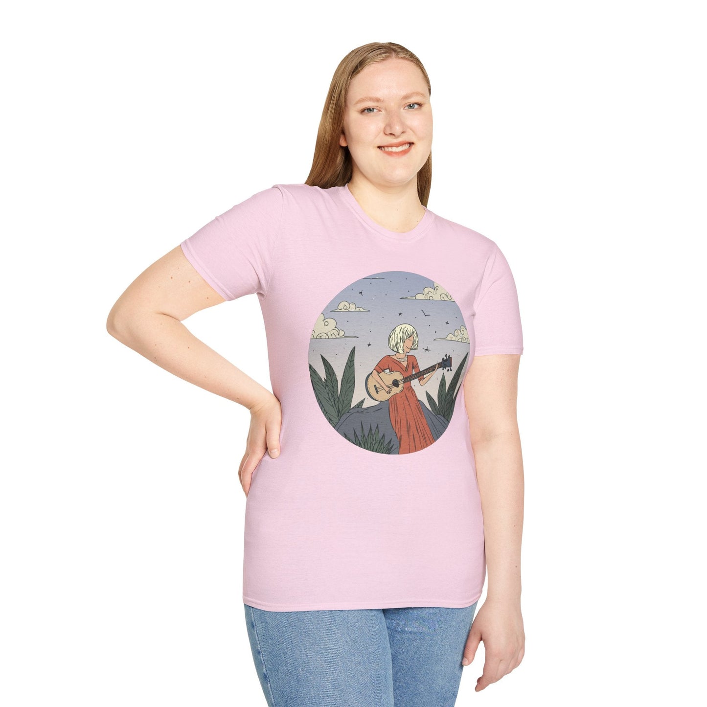 Womens Graphic T Shirts Art Design Tee Unisex Softstyle Gildan 64000 100 Percent Cotton