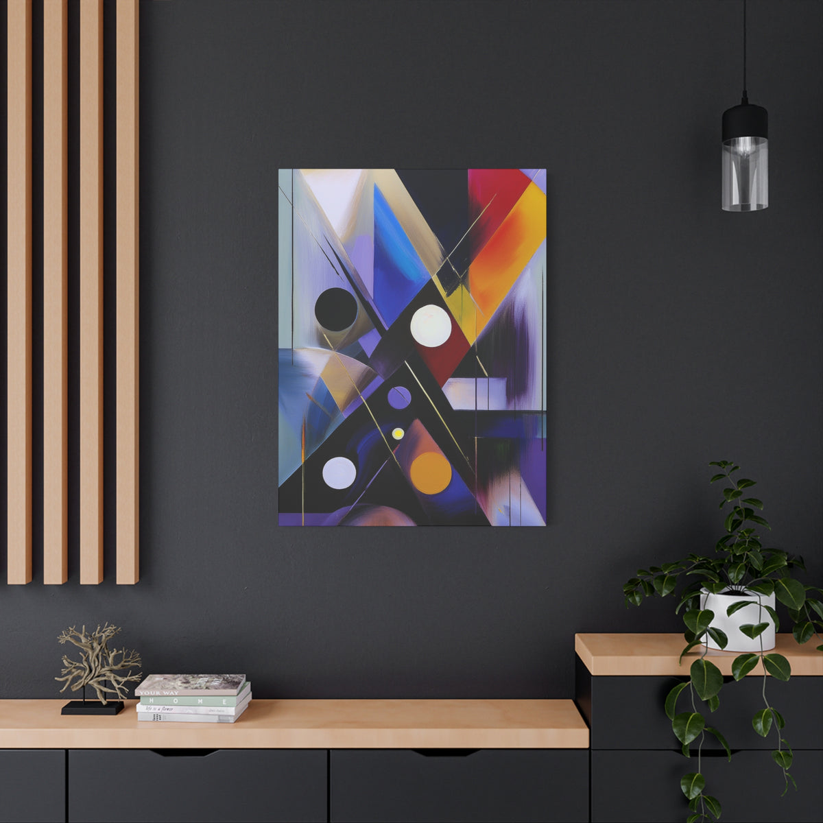 Colors Abstract Painting Print Canvas 20x24,20x30,24x30, 24x32,24x36,30x40, 32x48,36x48,40x60 Pine-Wood Inner Frame ABS-35