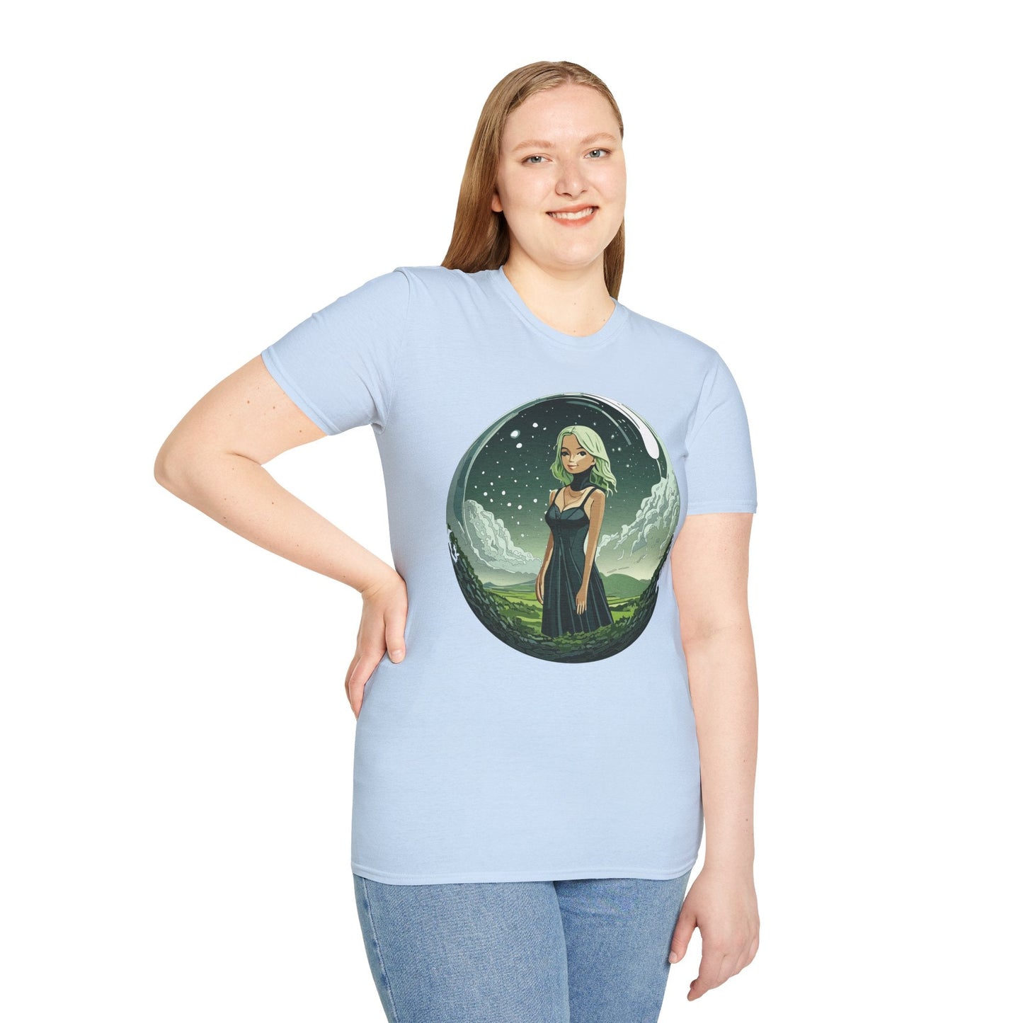 Womens Graphic T Shirt Art Design Tee Ladies Short Sleeve Softstyle 64000 Cotton Ring Spun