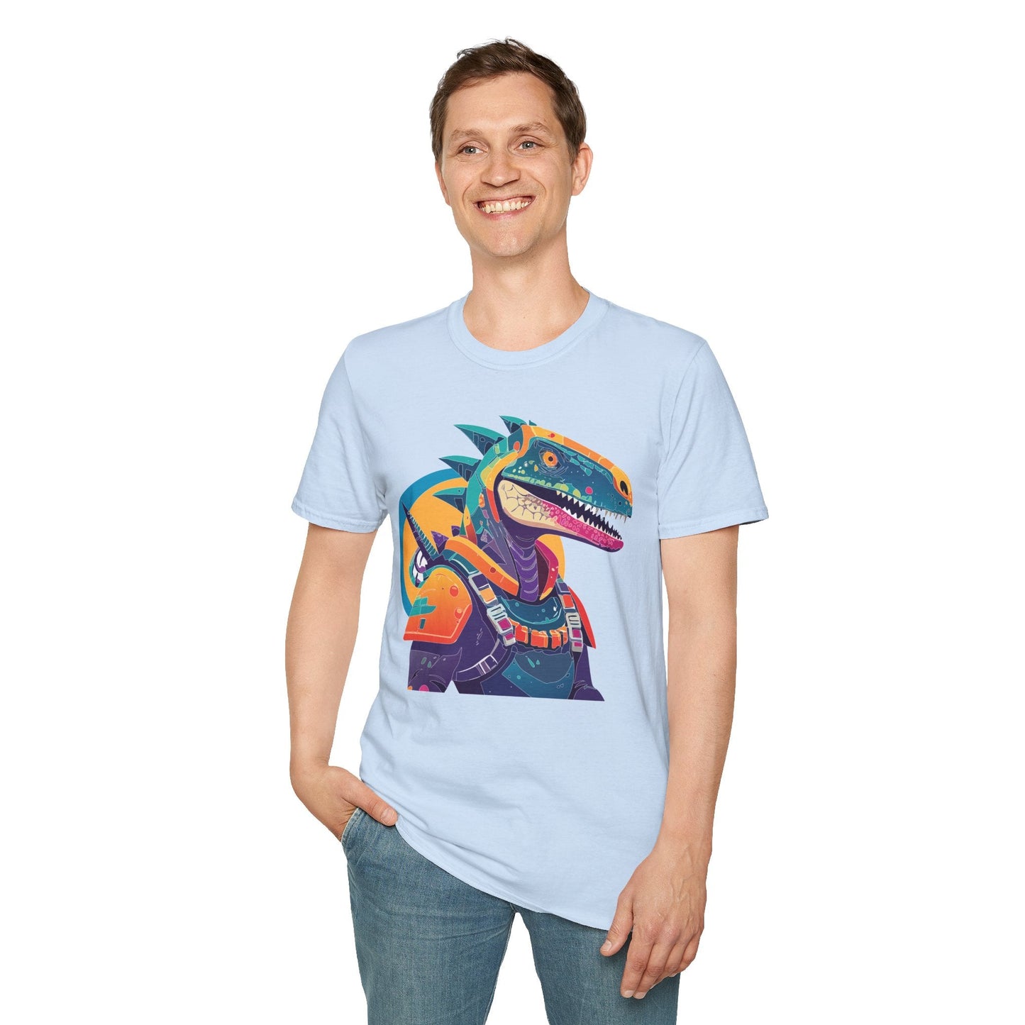 Unisex Alien Cosmos Shirt With Art Design Gildan Softstyle 64000 Short Sleeve Tee