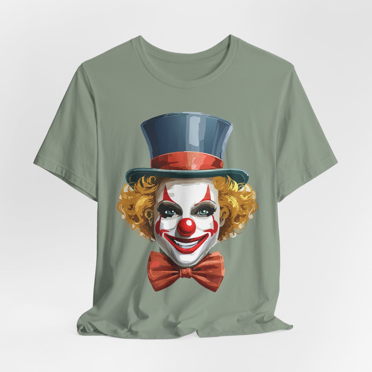 Clown Shirt, Funny Shirt, T-Shirt with Clown, Funny Art Design Tee, Circus Tees, Circus T-Shirt, Unisex Humor Wear 11