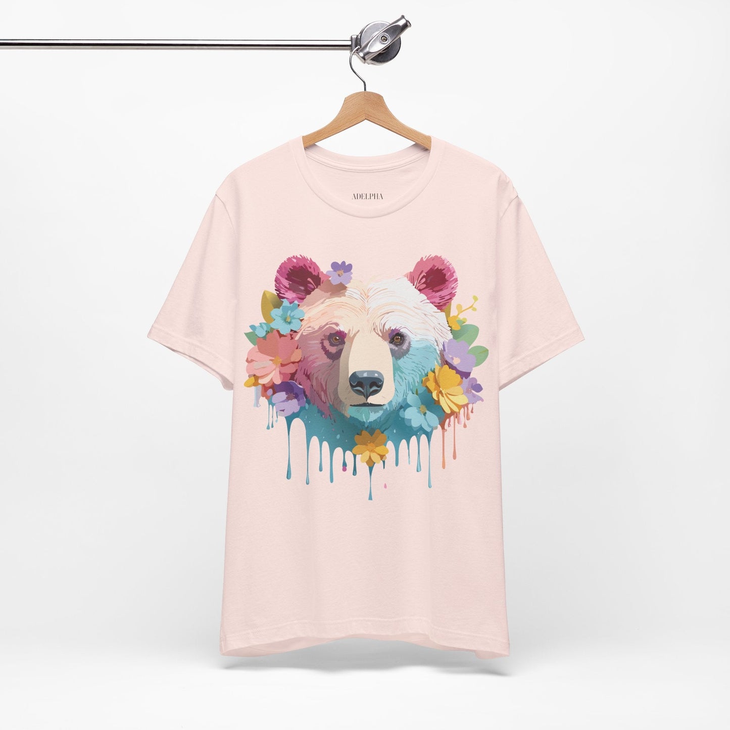Bear Graphic Tee By Adelpha Unisex Short Sleeve Shirt Vintage Inspired Artwork