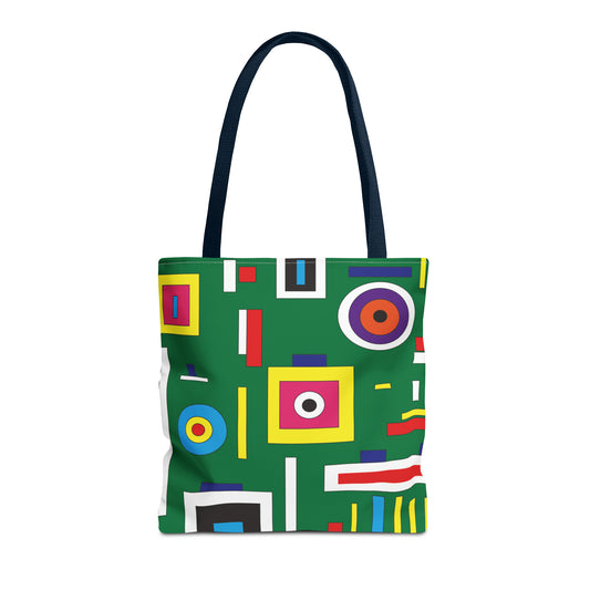 Canvas Bag with Abstract Prints