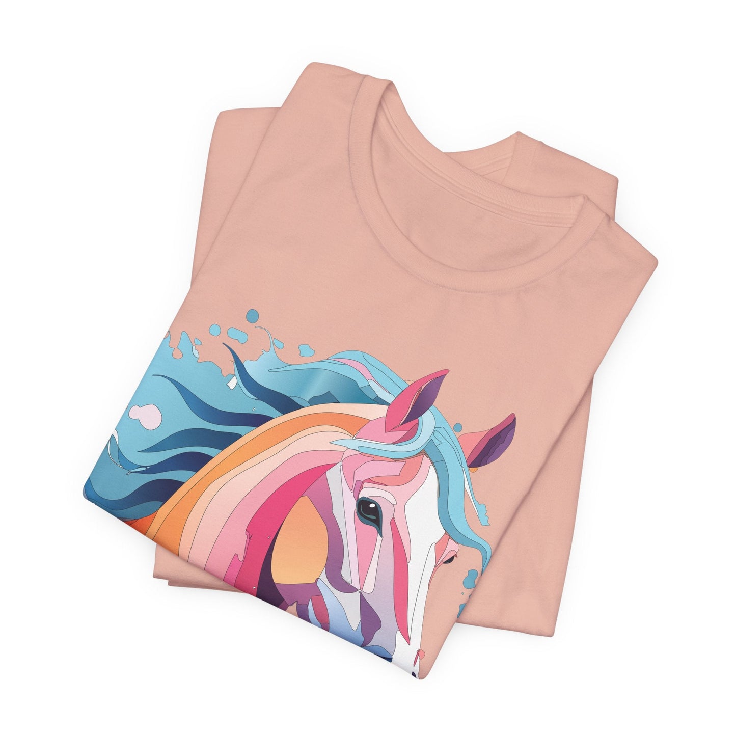 Unisex Animal Tee Shirt With Art Design Wild Animals Short Sleeve Premium Comfort Fit