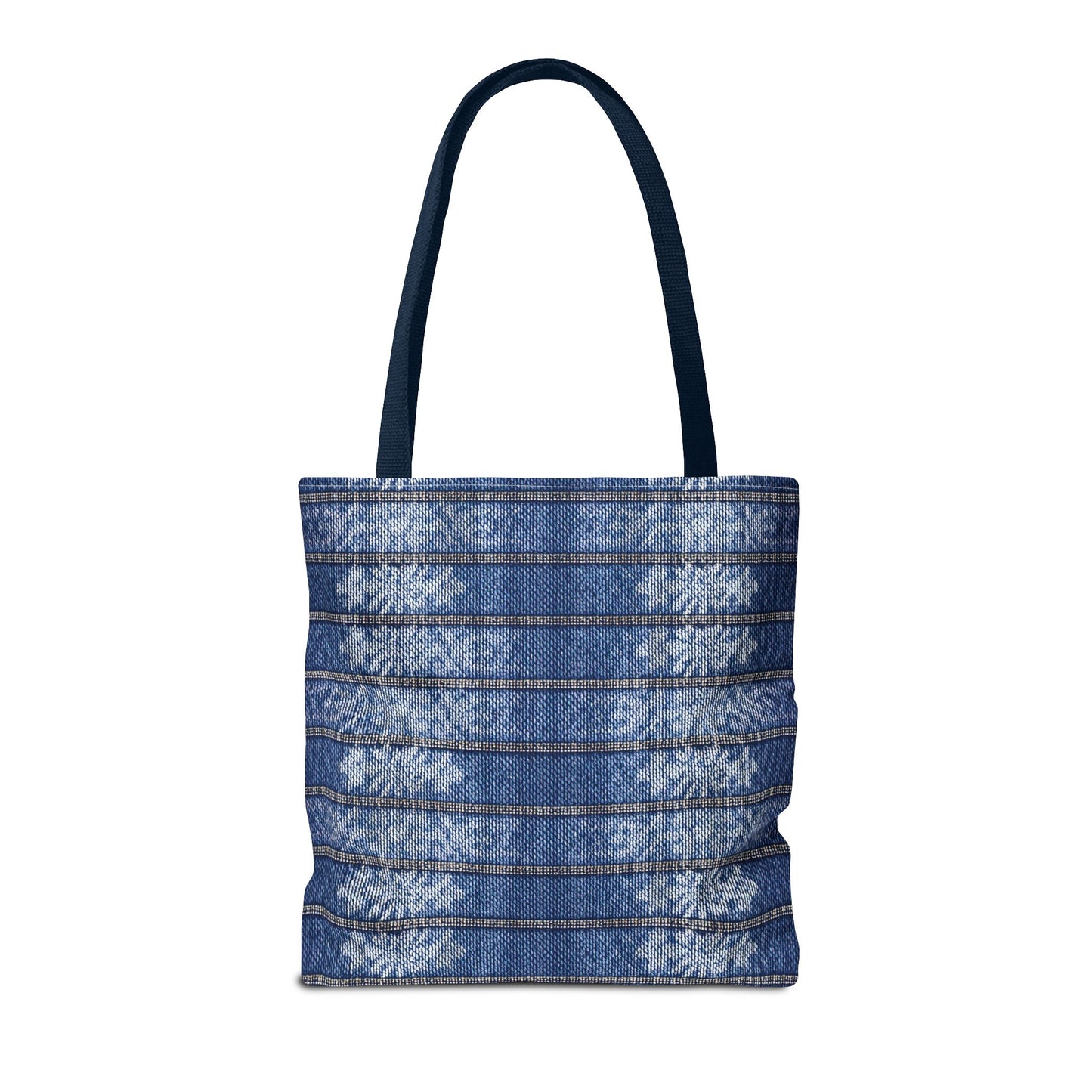 Denim Fabric Imitation Print Unisex Canvas Bag Poly Spun 3 Sizes Tote Bag 113
