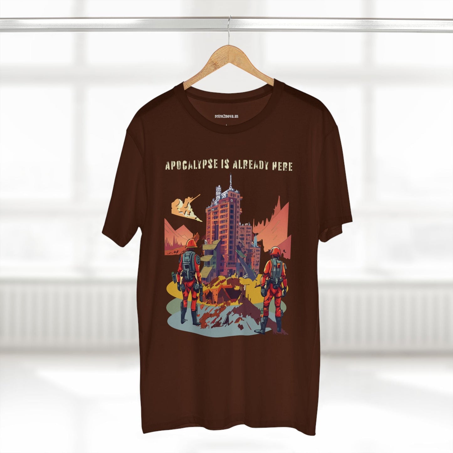 Cataclysm Doomsday Unisex Premium Cotton Tee With Original Art Design Retro2Nova