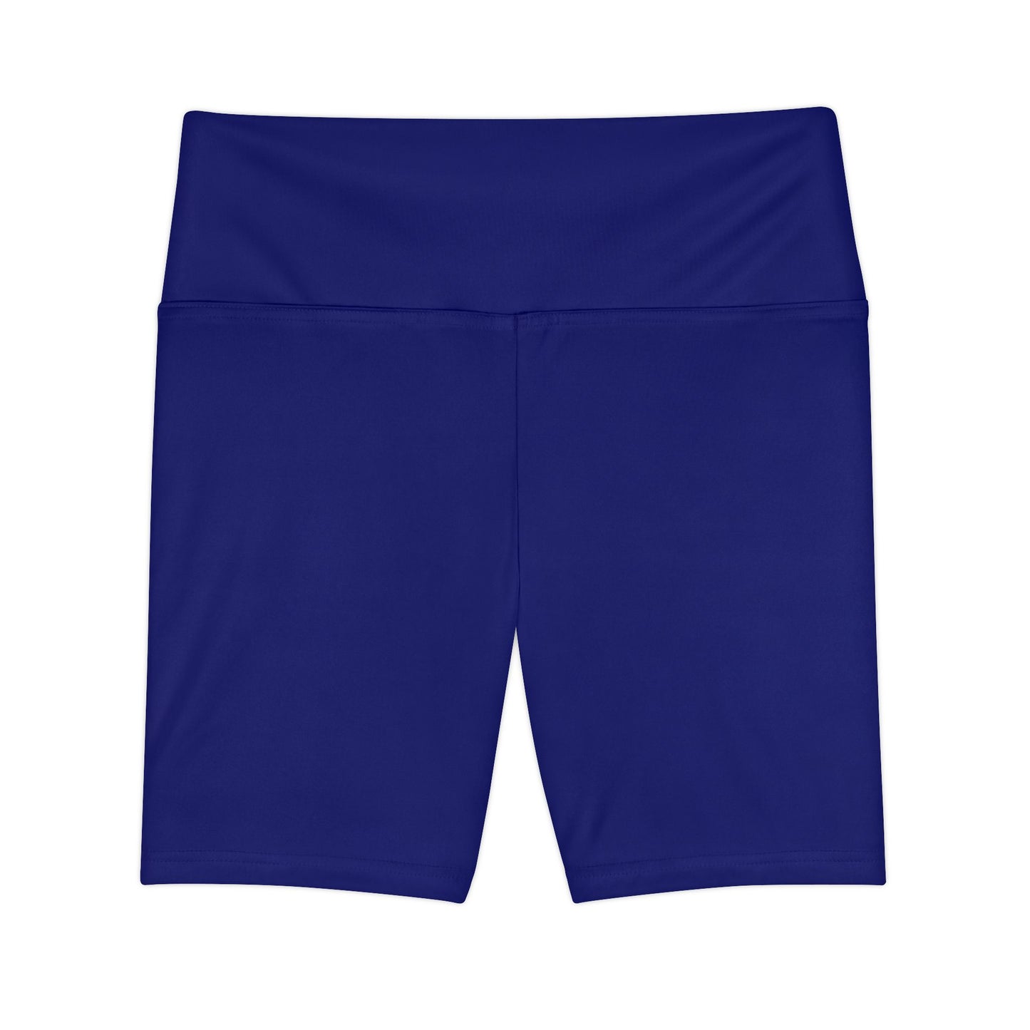 Deep Twilight Women's Workout Shorts — Solid High-Waist Biker Shorts for Exercise & Everyday Wear