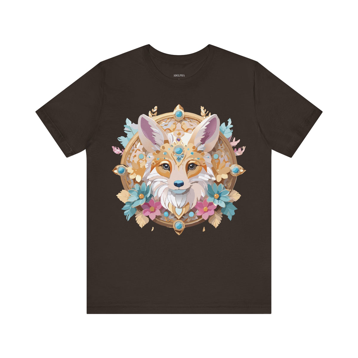Medallion Graphic Unisex Cotton Bella+Canvas Tee with Art Design d67