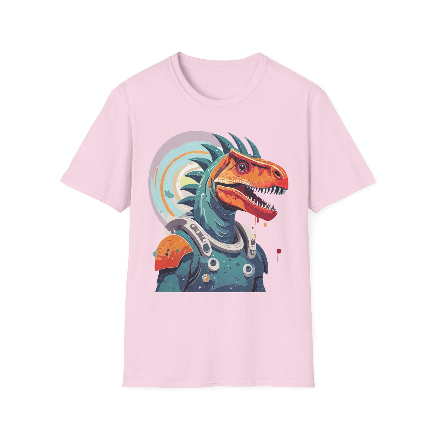 Unisex Gildan Softstyle 64000 Alien T Shirt With Cosmos Space Alien Art Graphic Tee