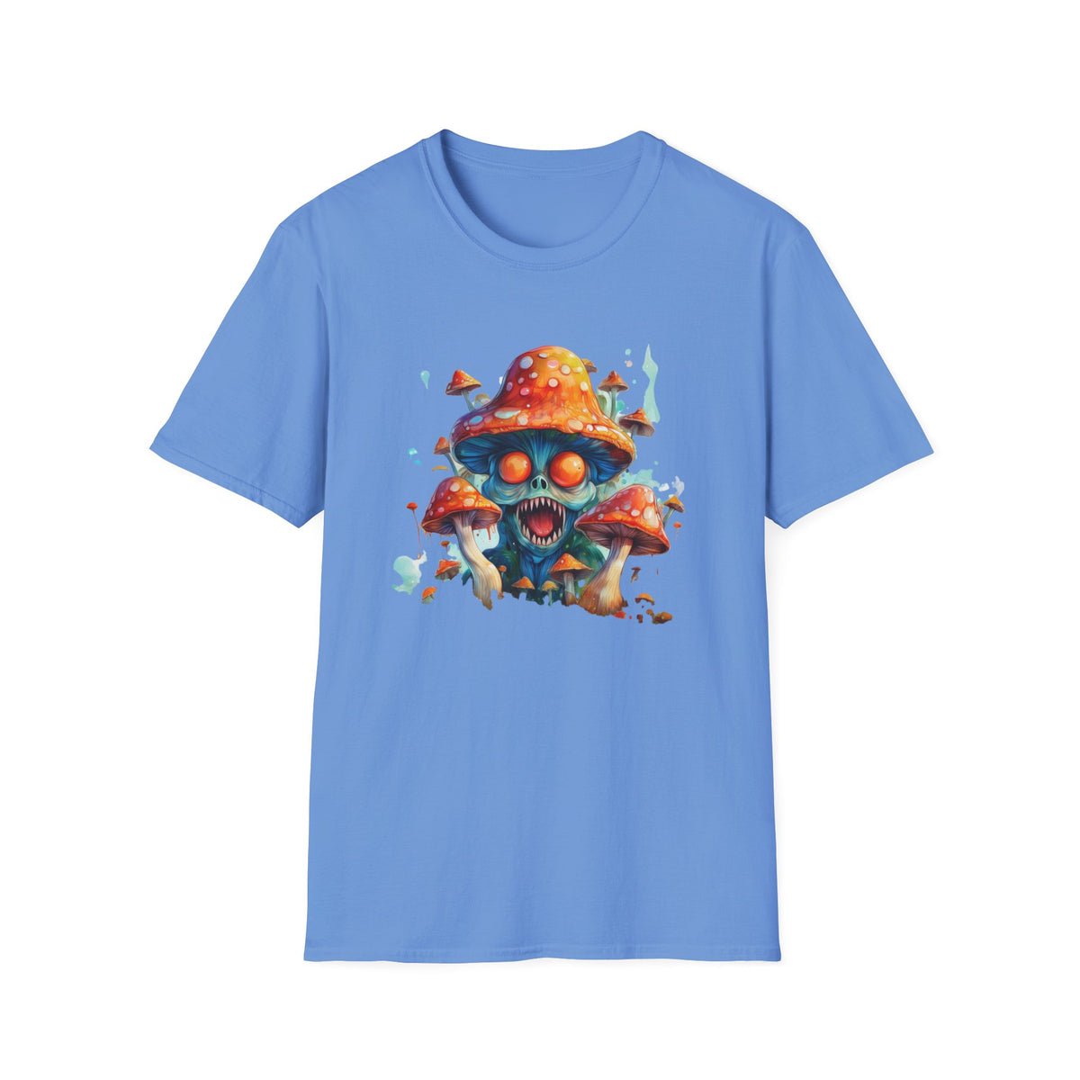 Funny Mashroom Cartoon  Graphic Tee Gildan Unisex 100 Cotton Tee Shirt c22