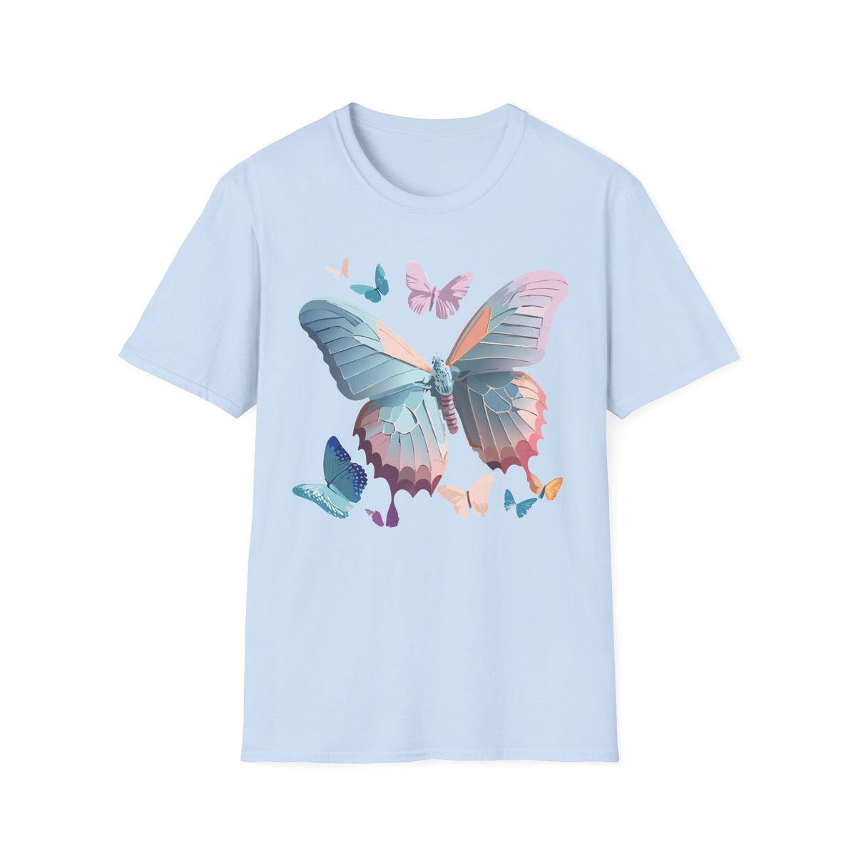 Butterfly Watercolor Tee — Pastel Wings Graphic Tee Unisex 100 Cotton Gildan T-Shirt