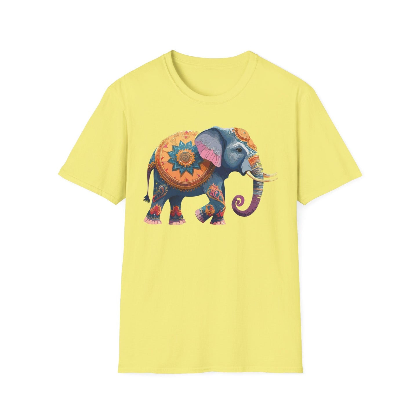 Elephant T Shirt Unisex Gildan Softstyle Tee 100 Percent Ring Spun Cotton Animal Shirt