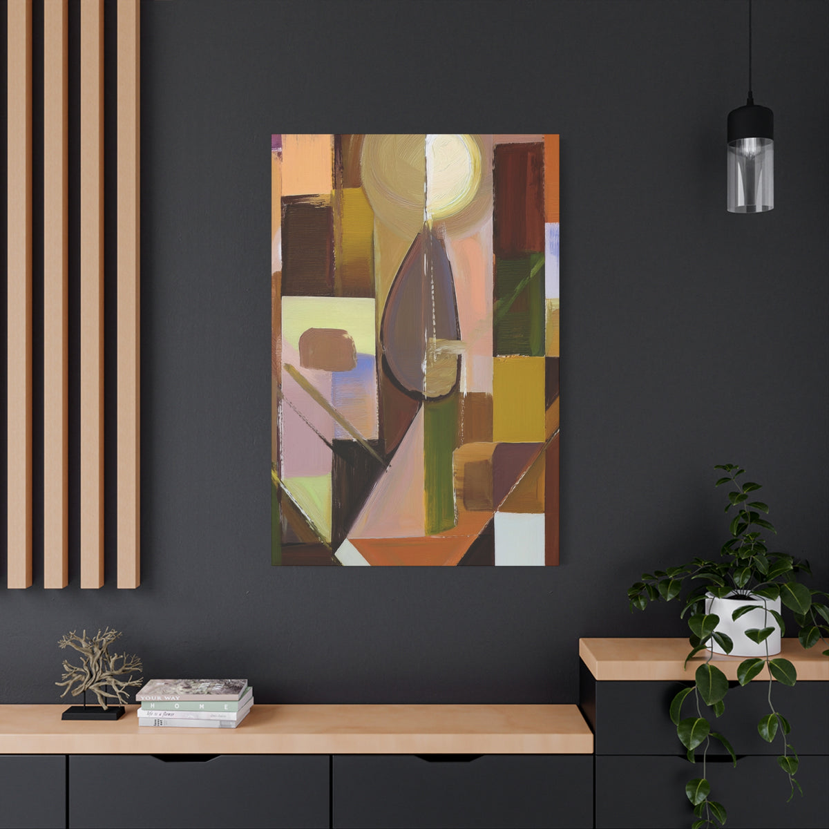 Abstract Geometric Painting Print Canvas 20x24,20x30,24x30 24x32,24x36,30x40 32x48,36x48,40x60 Pine-Wood Inner Frame ABS-55