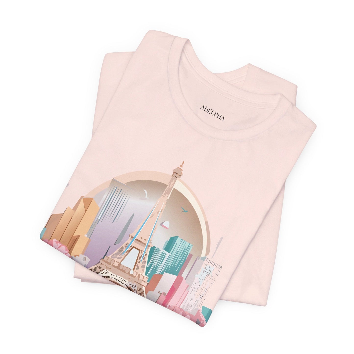 Paris Tourist Shirt Unisex Graphic Tee With Vintage Adelpha Artwork And Travel Style