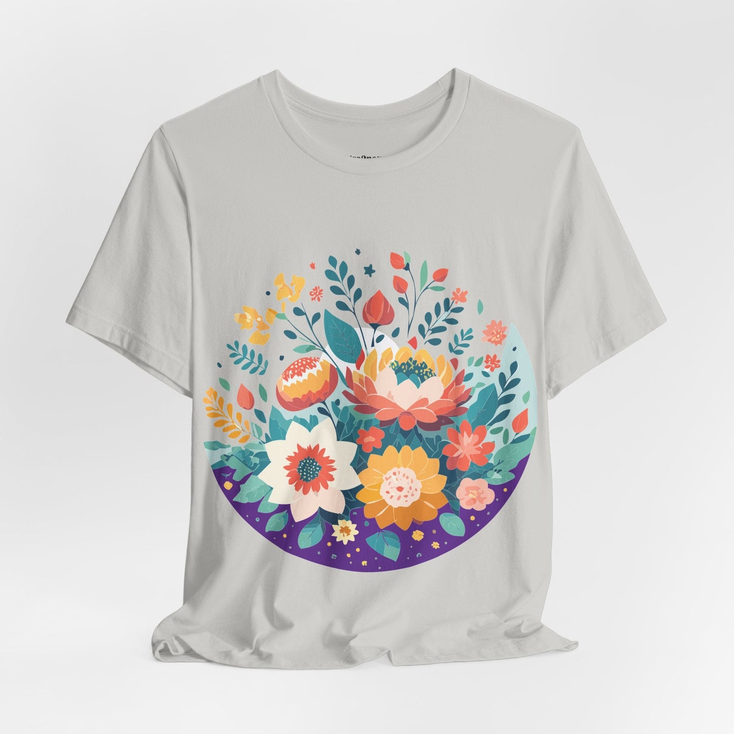 Flowers Shirt Floral Shirt Unisex Jersey Short Sleeve Tee Breathable Fabric Free Shipping