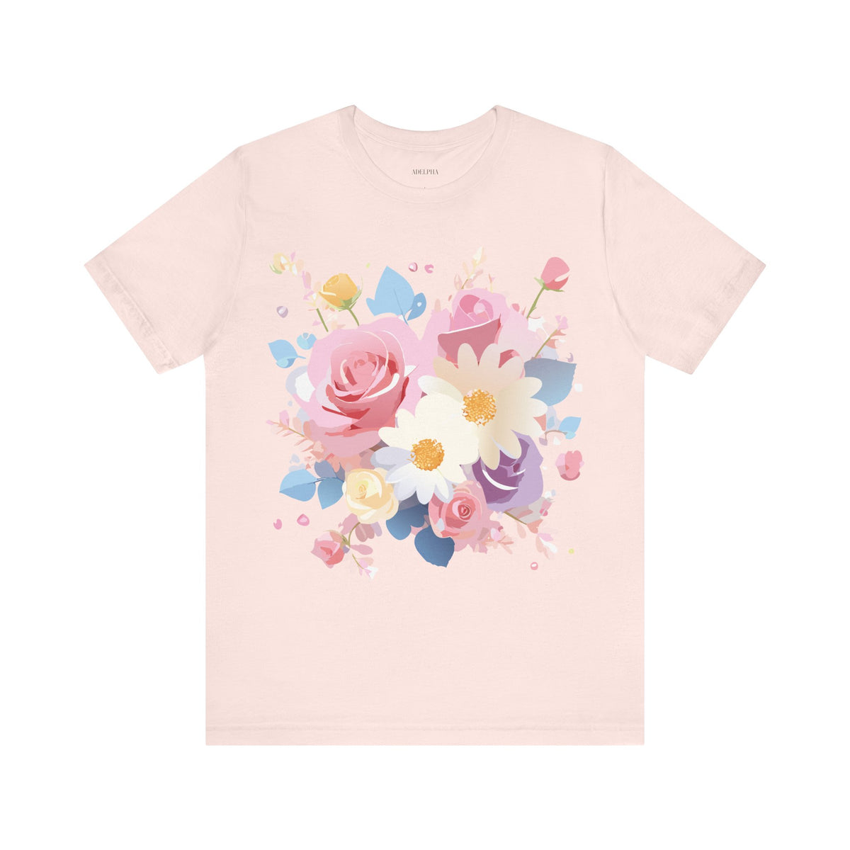 Floral Graphic Tee Shirt - Bella+Canvas Unisex 100 Cotton 4