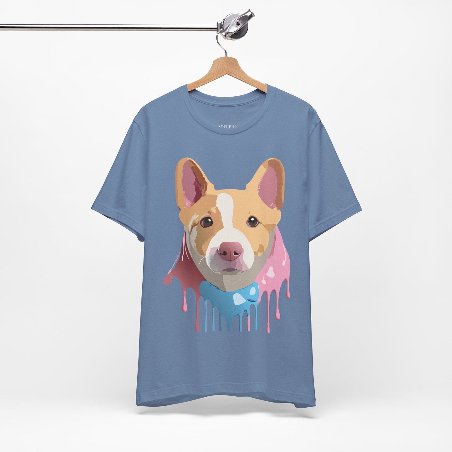 Adelpha Graphic Dog Shirt Unisex Vintage Inspired Tee Short Sleeve Comfort Wear Everyday