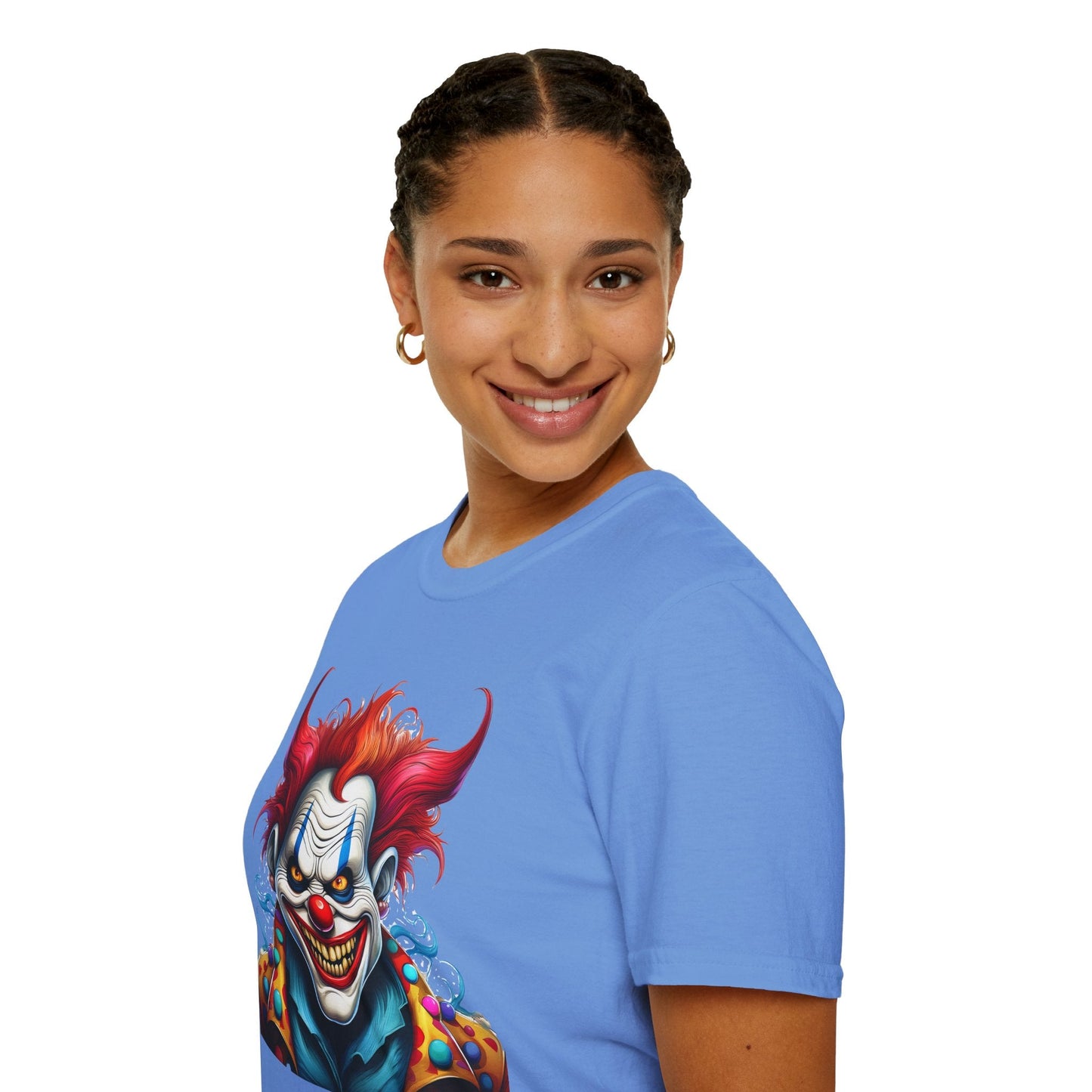 Clown Shirt Unisex Tee Circus Shirt Funny Man Shirt Scary Man Tee 100 Percent Cotton Gildan 64000