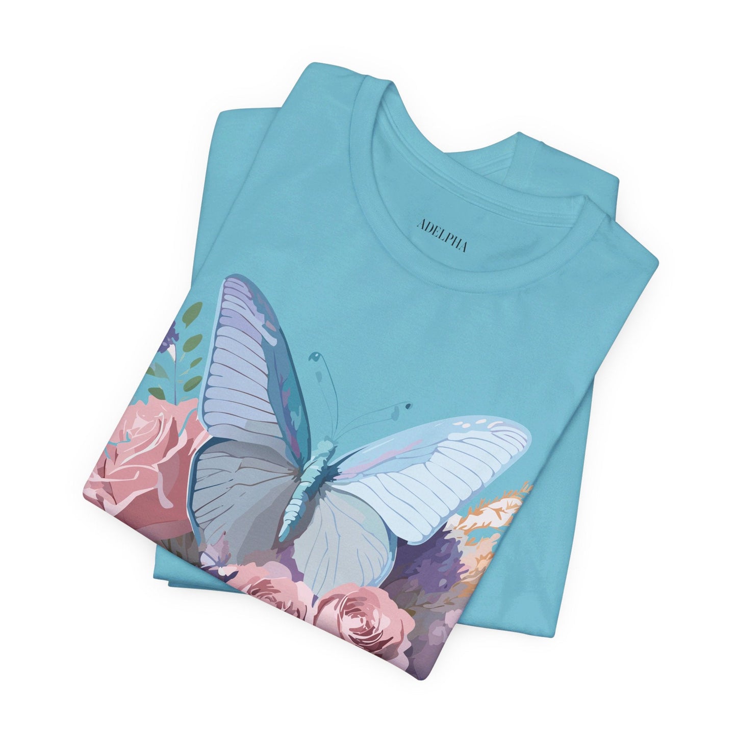 Butterfly Graphic Tee Unisex Jersey Shirt Adelpha Vintage Art Design