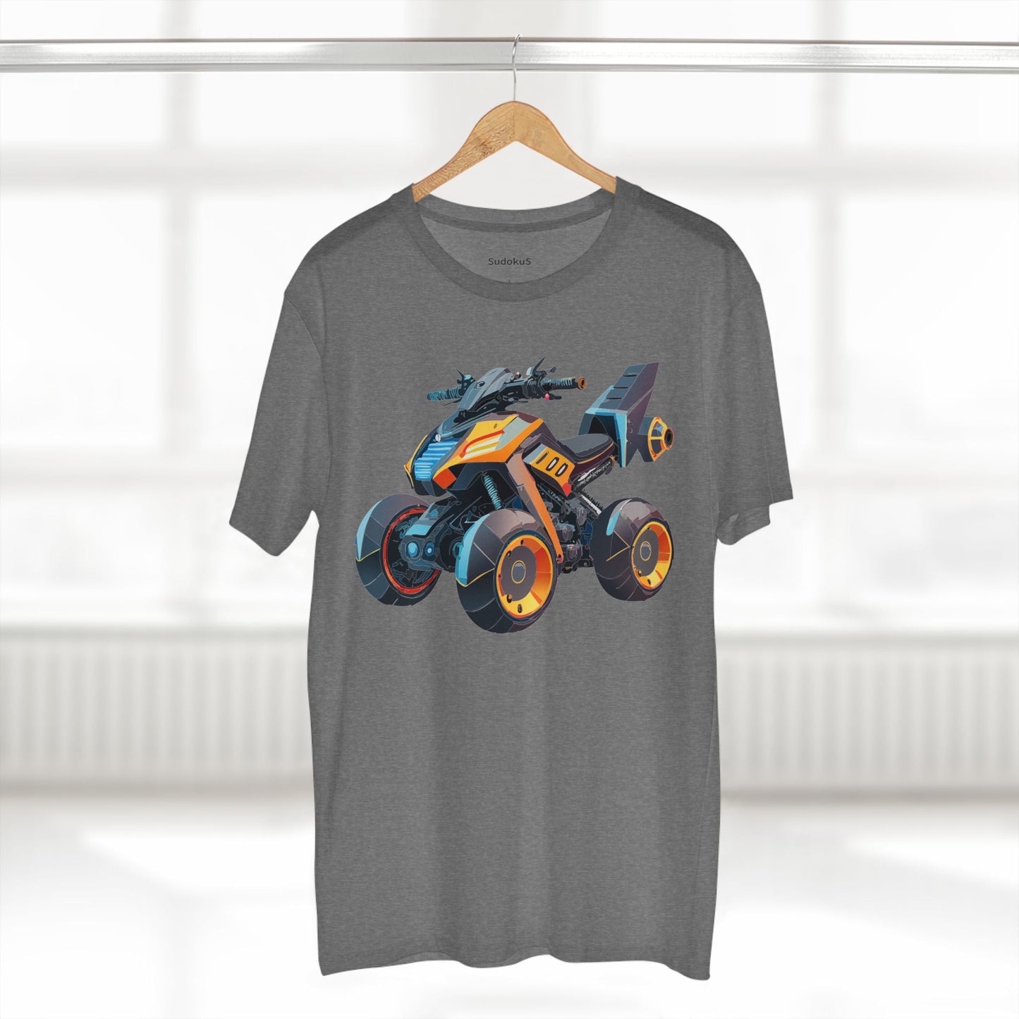 Moto Bike Graphic Unisex 100 Cotton Staple Tee 13