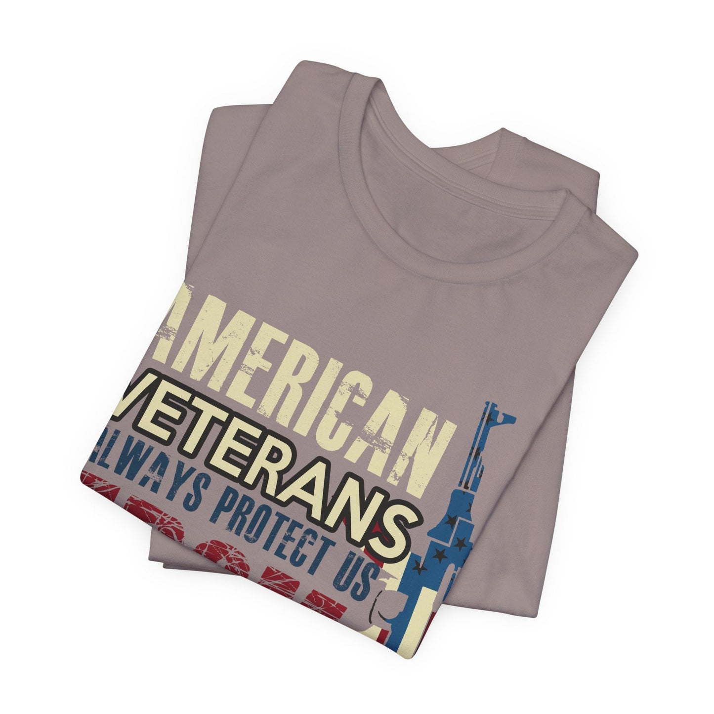 Army Veteran Patriotic Graphic Design Unisex Cotton T-Shirt v44