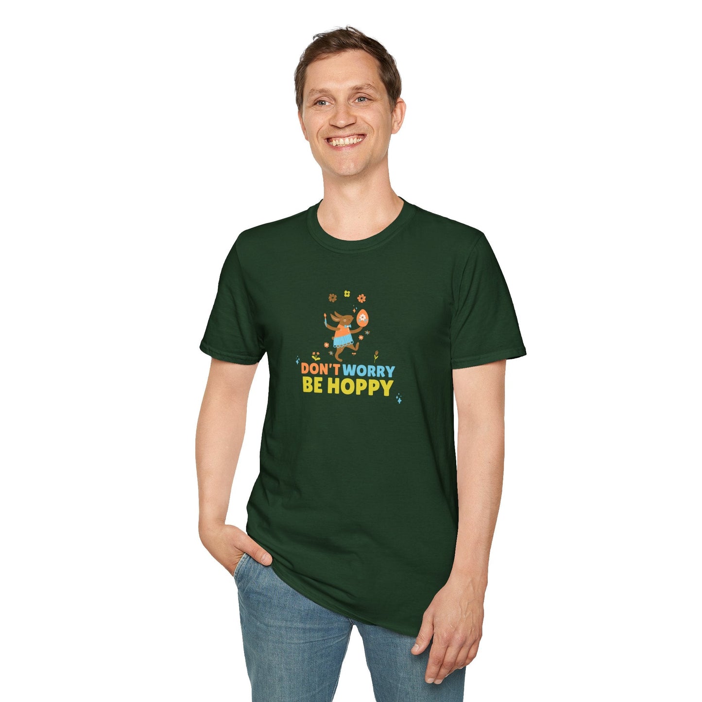 Easter Day T Shirt With Signature Art Design Unisex Softstyle Tee 64000 By Gildan
