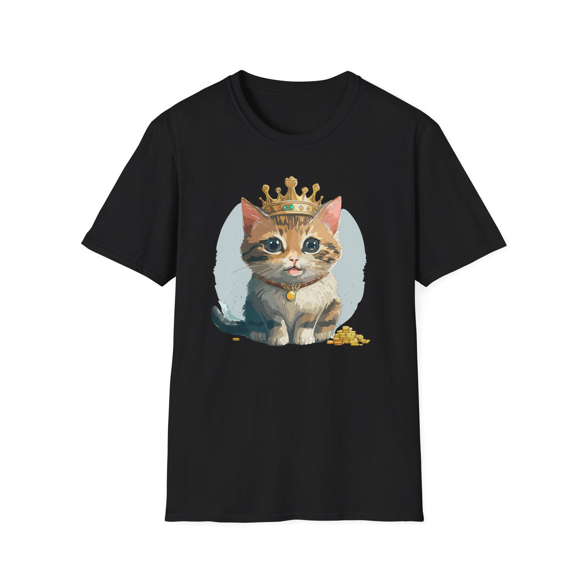 Queen Cat crown kitten shirt | Cat Illustration T-Shirt