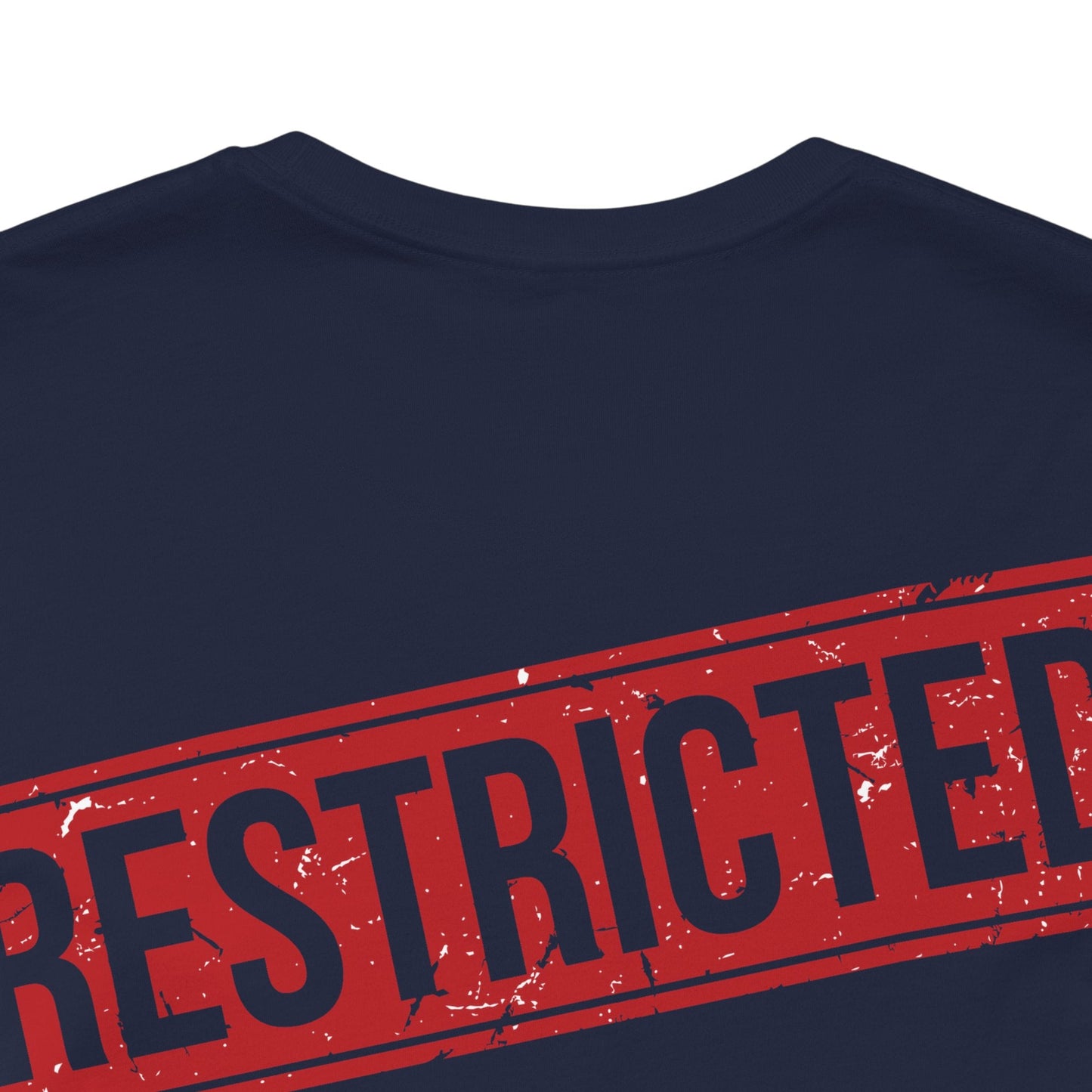 Bad Galaxy Tee Shirt With Red Stamp Made To Order 100 Percent Cotton Eco Friendly Inks USA