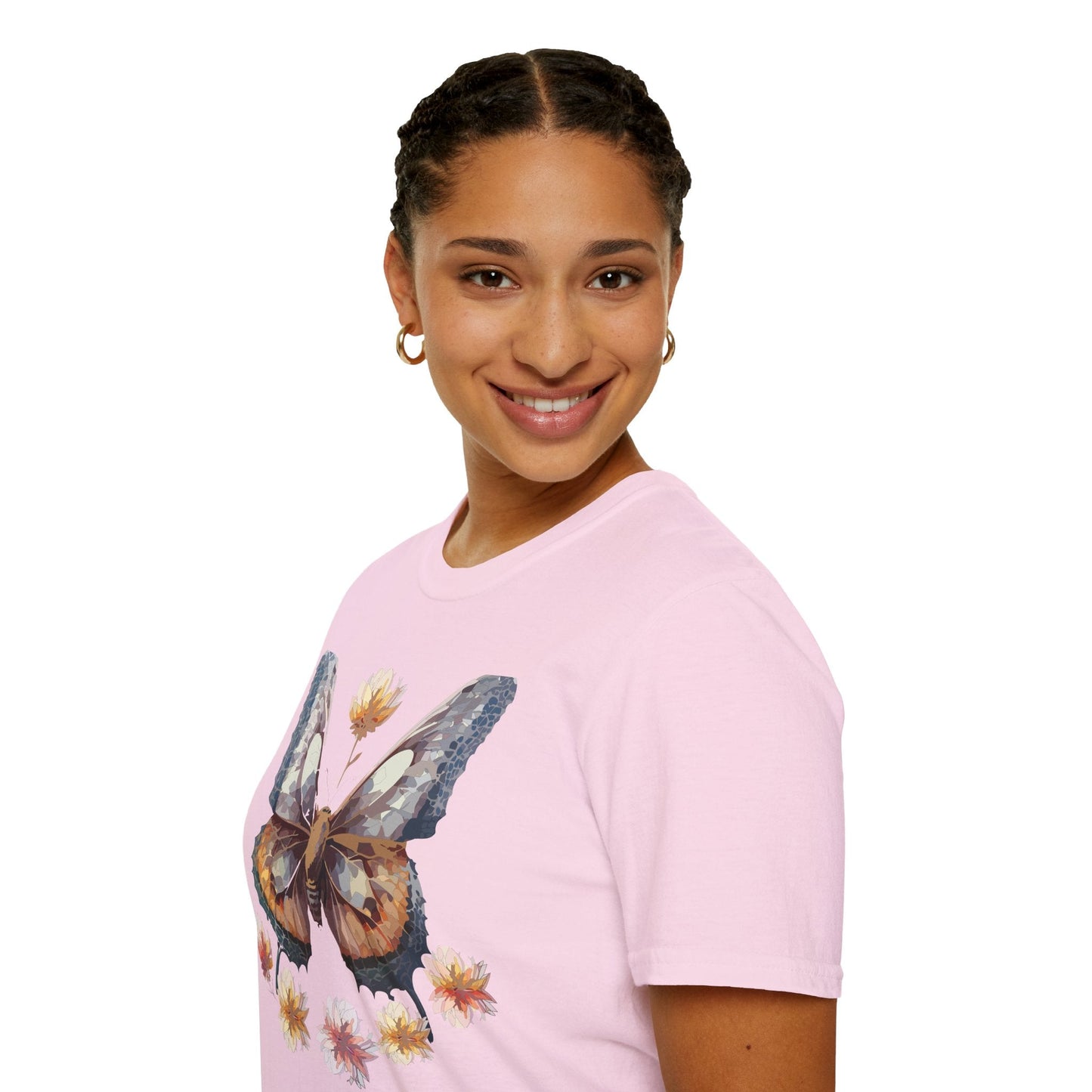 Butterfly Shirt Unisex Monarch Butterfly Tee Gildan Softstyle 64000 Ring Spun Cotton