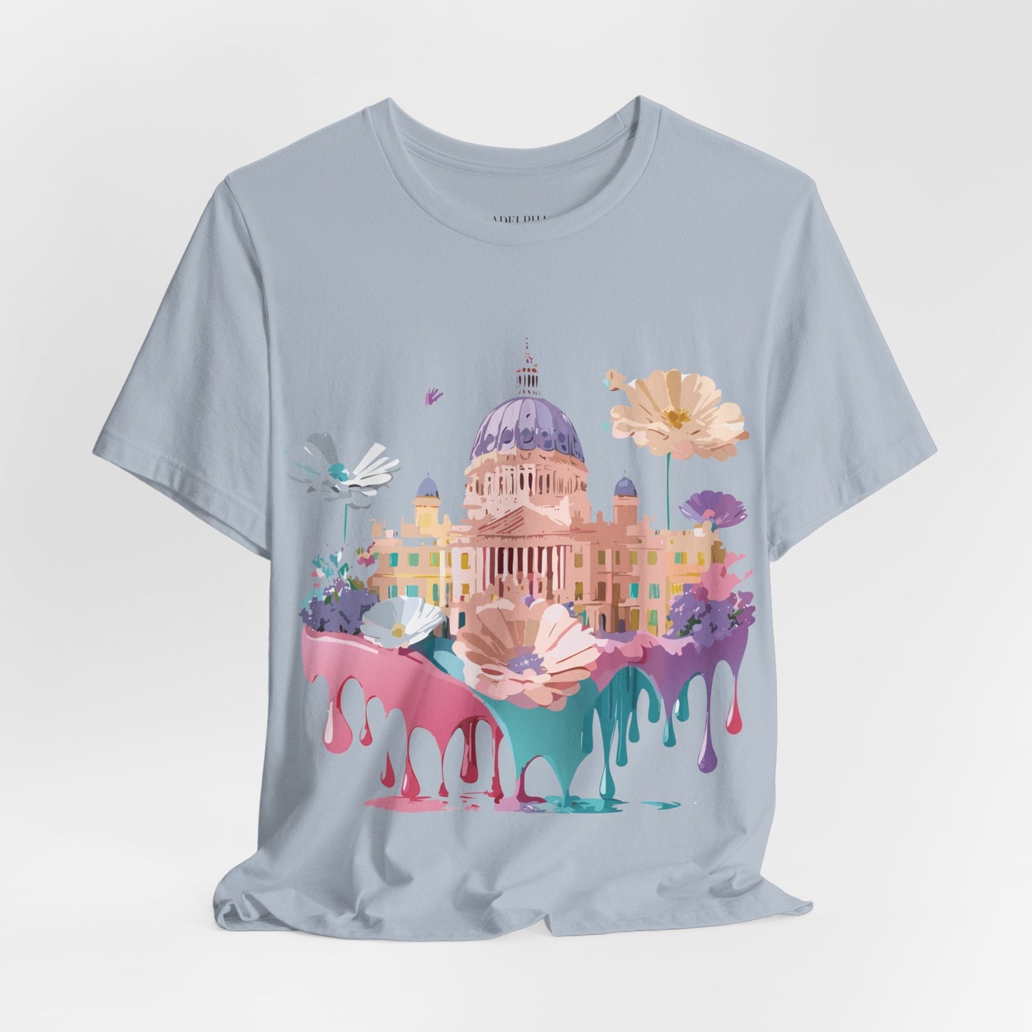 Madrid Tourist Shirt Unisex Graphic Tee With Vintage Adelpha Art Design Short Sleeve